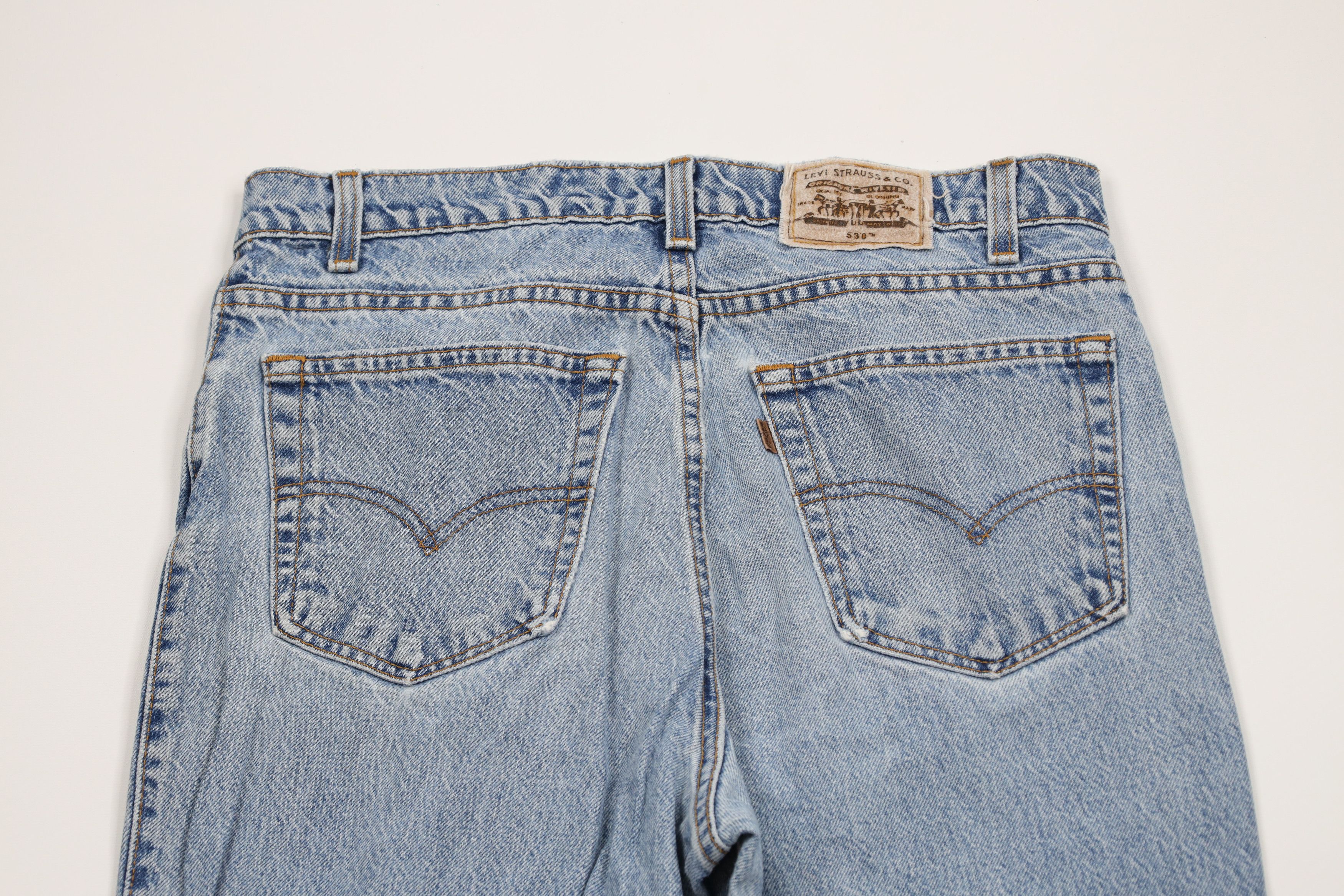Levi's × Vintage Vintage 90s Levis 530 Regular Fit Denim Jeans Blue Cotton Size US 32 / EU 48 - 11 Thumbnail