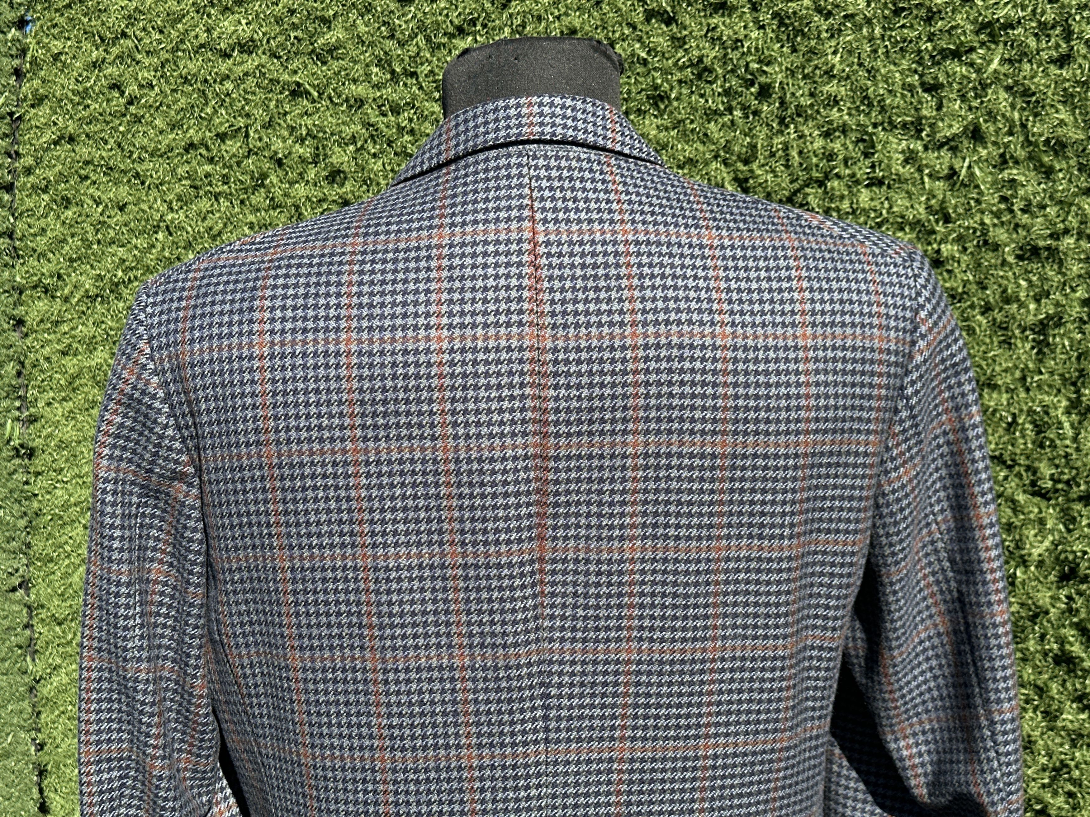Burberry Burberrys Prorsum Pure New Wool Houndstooth Blazer Jacket 50 Size 50R - 10 Thumbnail