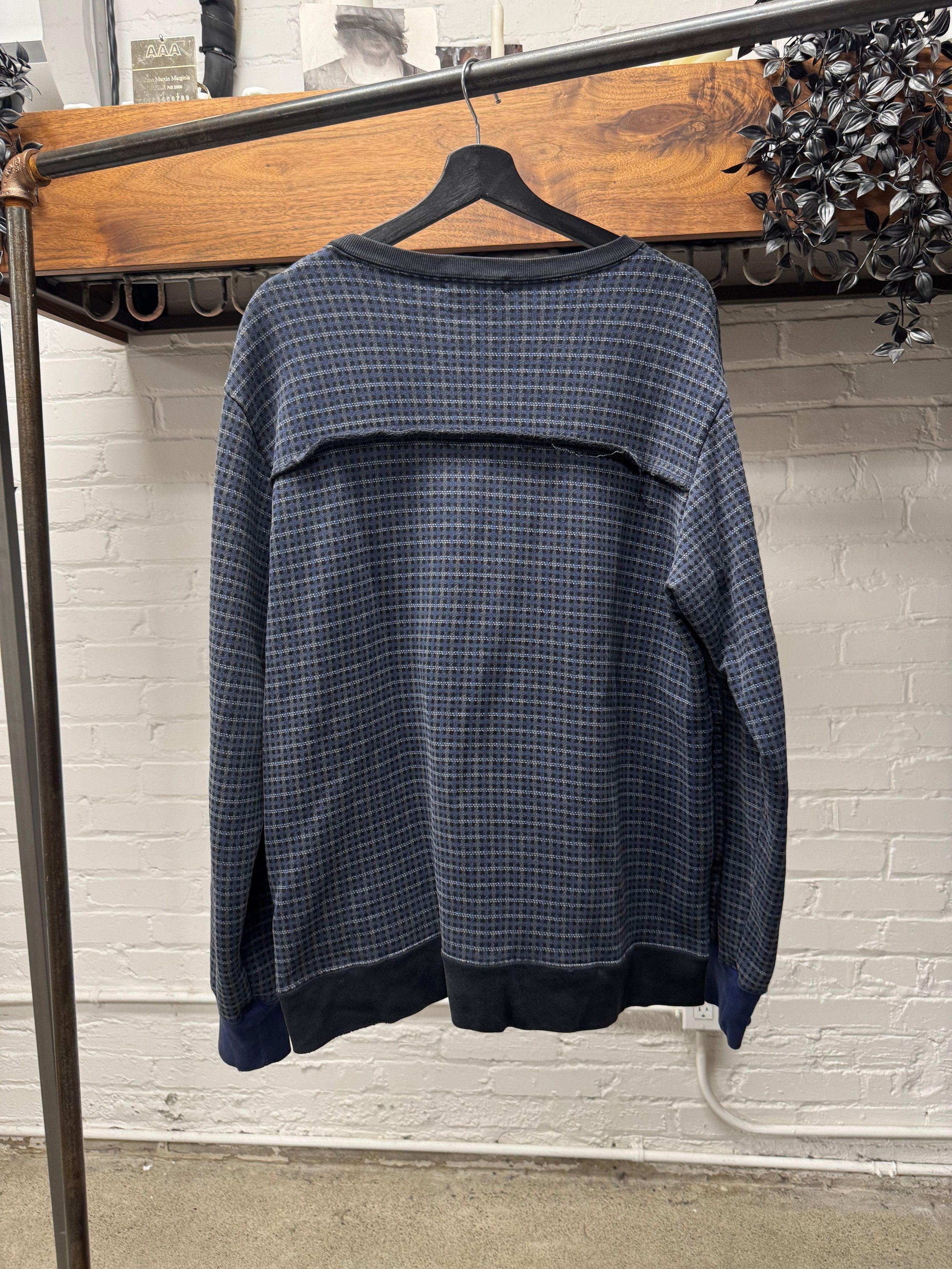 Undercover AW2015 Undercover ‘No Borders’ Plaid Crewneck Sweatshirt Size US L / EU 52-54 / 3 - 4 Thumbnail