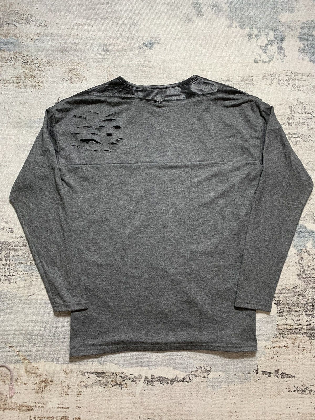 If Six Was Nine × Yasuyuki Ishii Double Layer Distressed Grunge Longsleeve Unpluggedmuseum Size US M / EU 48-50 / 2 - 2 Thumbnail