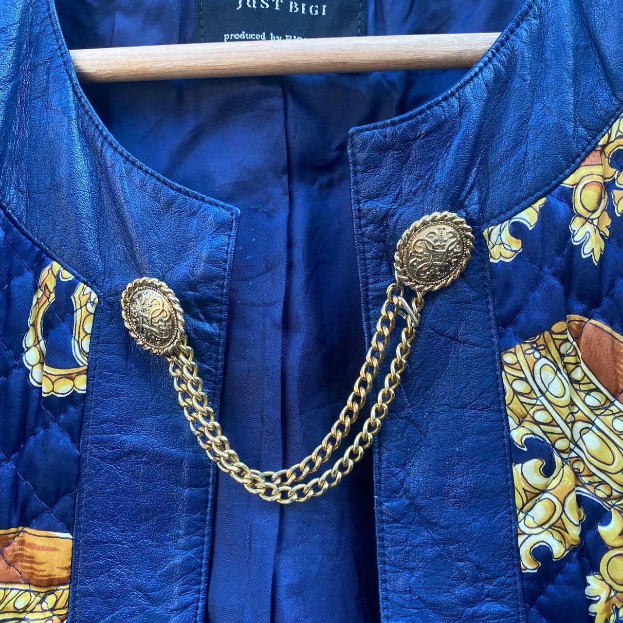 BIGI × If Six Was Nine × Le Grande Bleu (L.G.B.) Just Bigi Quilted Cropped Jacket lgb style Size S / US 4 / IT 40 - 4 Thumbnail