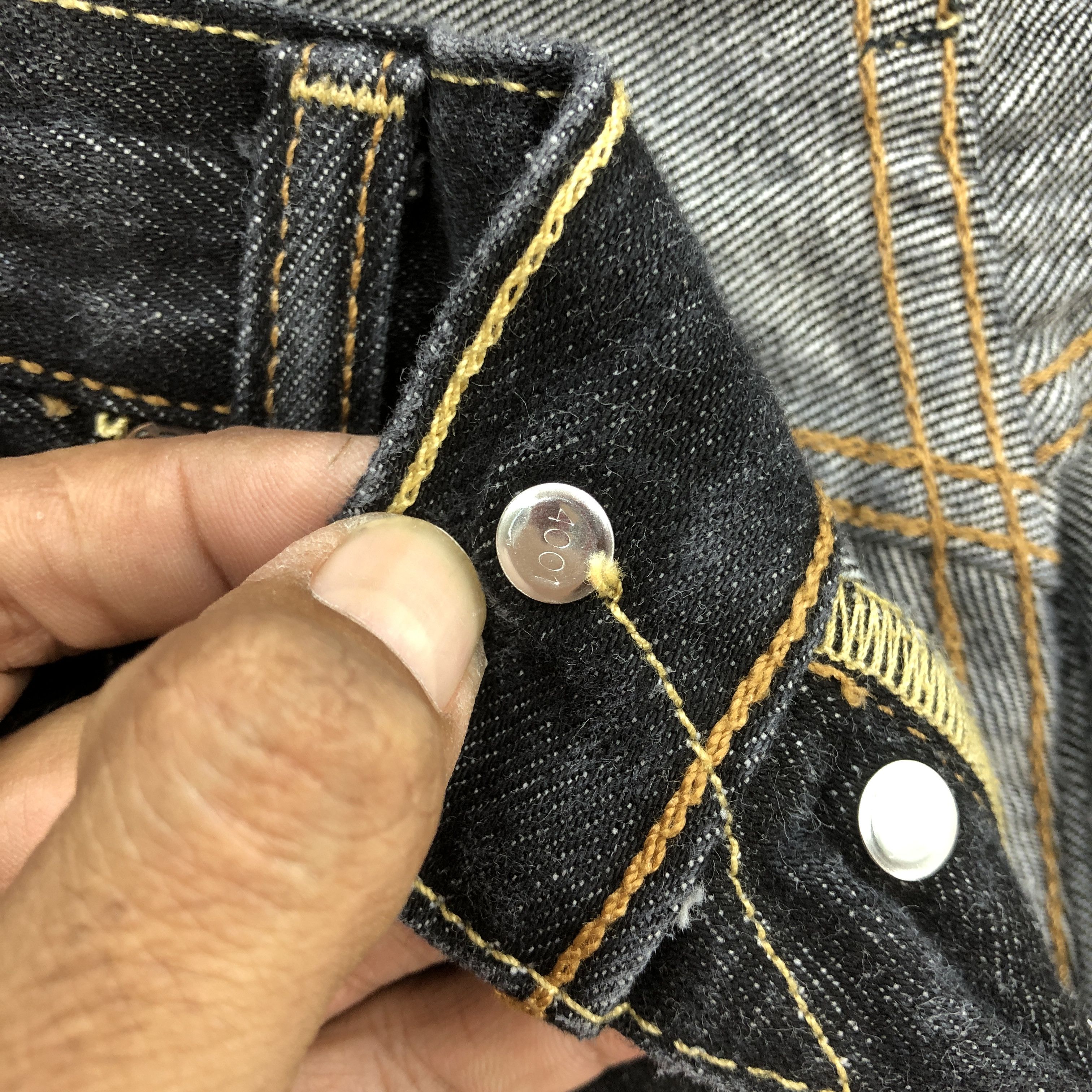 Levi's Vintage Y2K Levi's 501 Distressed Black Jeans Levis Denim Size US 30 / EU 46 - 6 Thumbnail