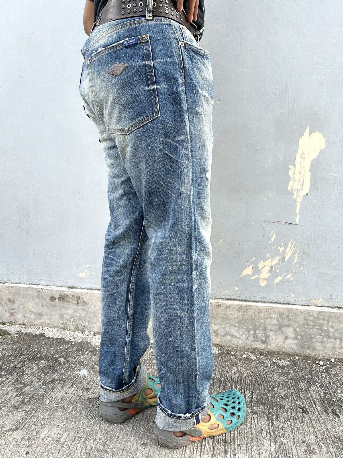 Madness MADNESS 24AW JAPAN Washed Distressed Denim Pants Size US 38 / EU 54 - 2 Thumbnail
