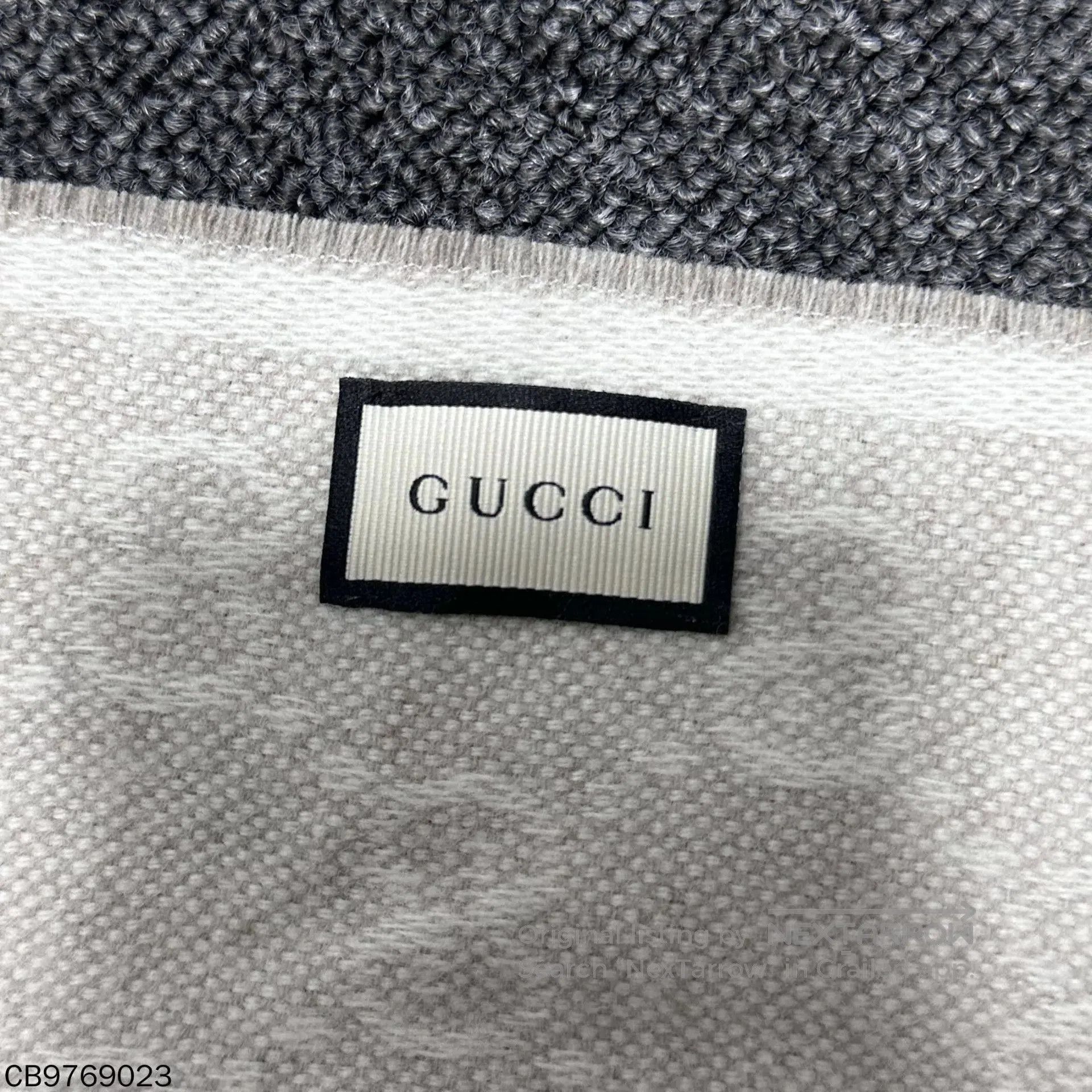 Gucci Multi-Patterned Fringed Scarf. Size ONE SIZE - 7 Thumbnail
