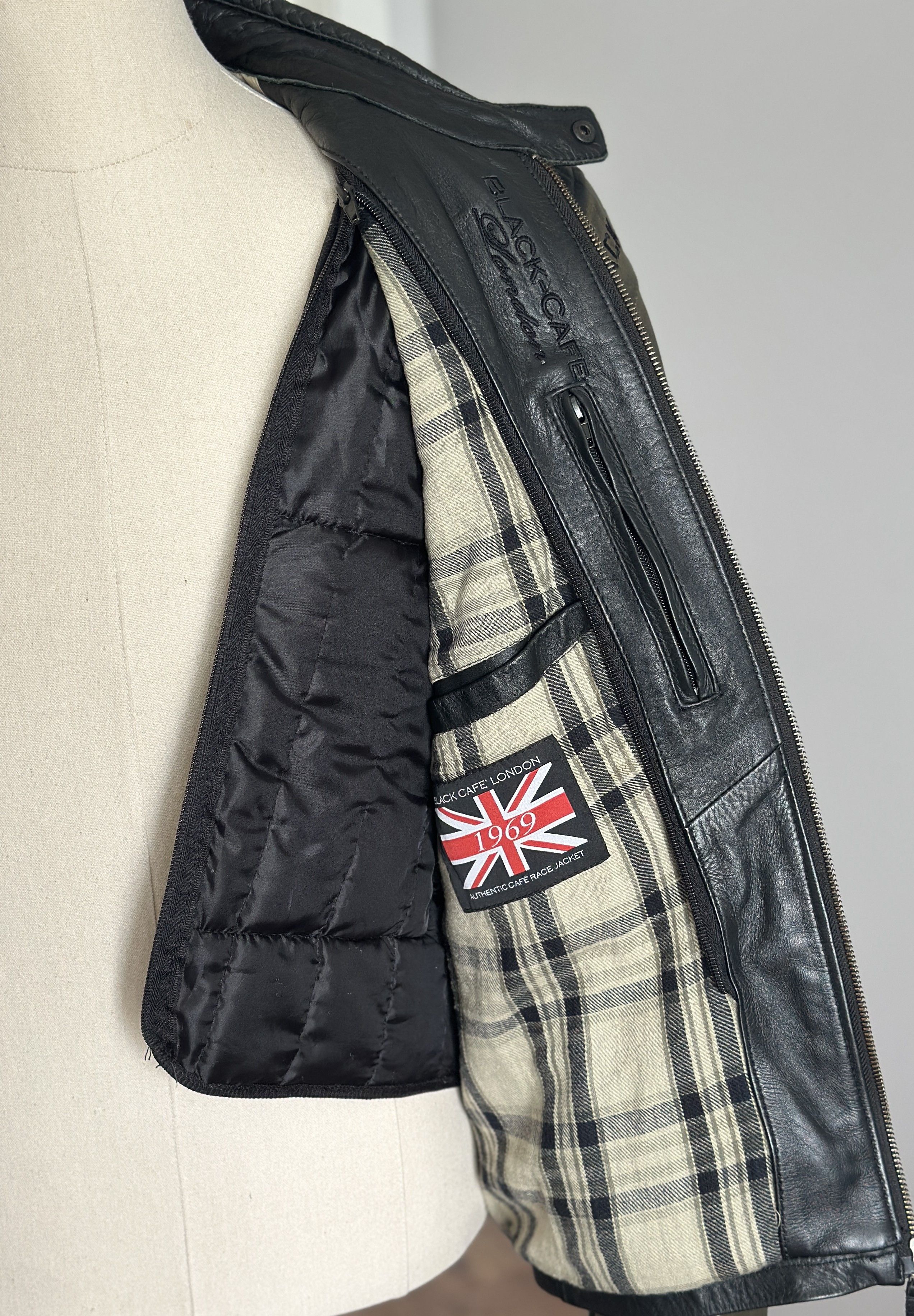 Other BLACK CAFE London Leather Jacket With Removable Lining L-XL Size US XL / EU 56 / 4 - 10 Thumbnail