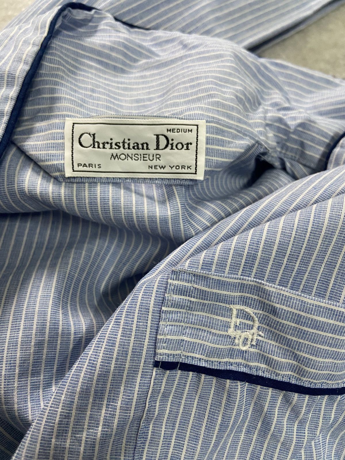 Dior Christian Dior Blue Shirt Size US M / EU 48-50 / 2 - 7 Thumbnail