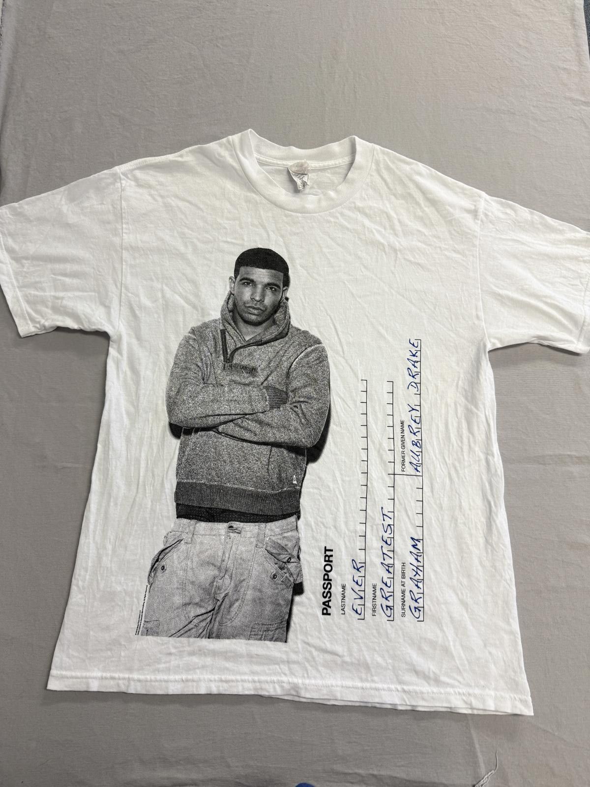 Drake Passport T-shirt First name Greatest Last nave Ever