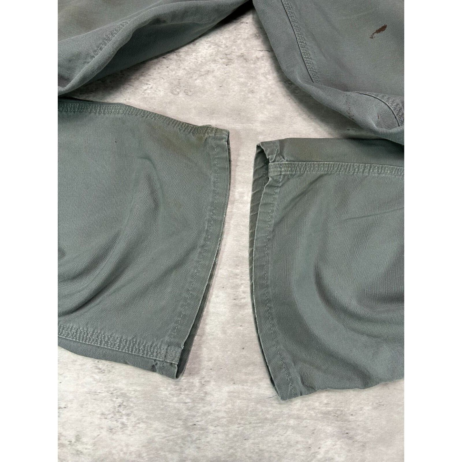 Carhartt Carhartt Dungaree Fit Canvas Workwear Carpenter Pants Sz 39 Size US 39 - 6 Thumbnail