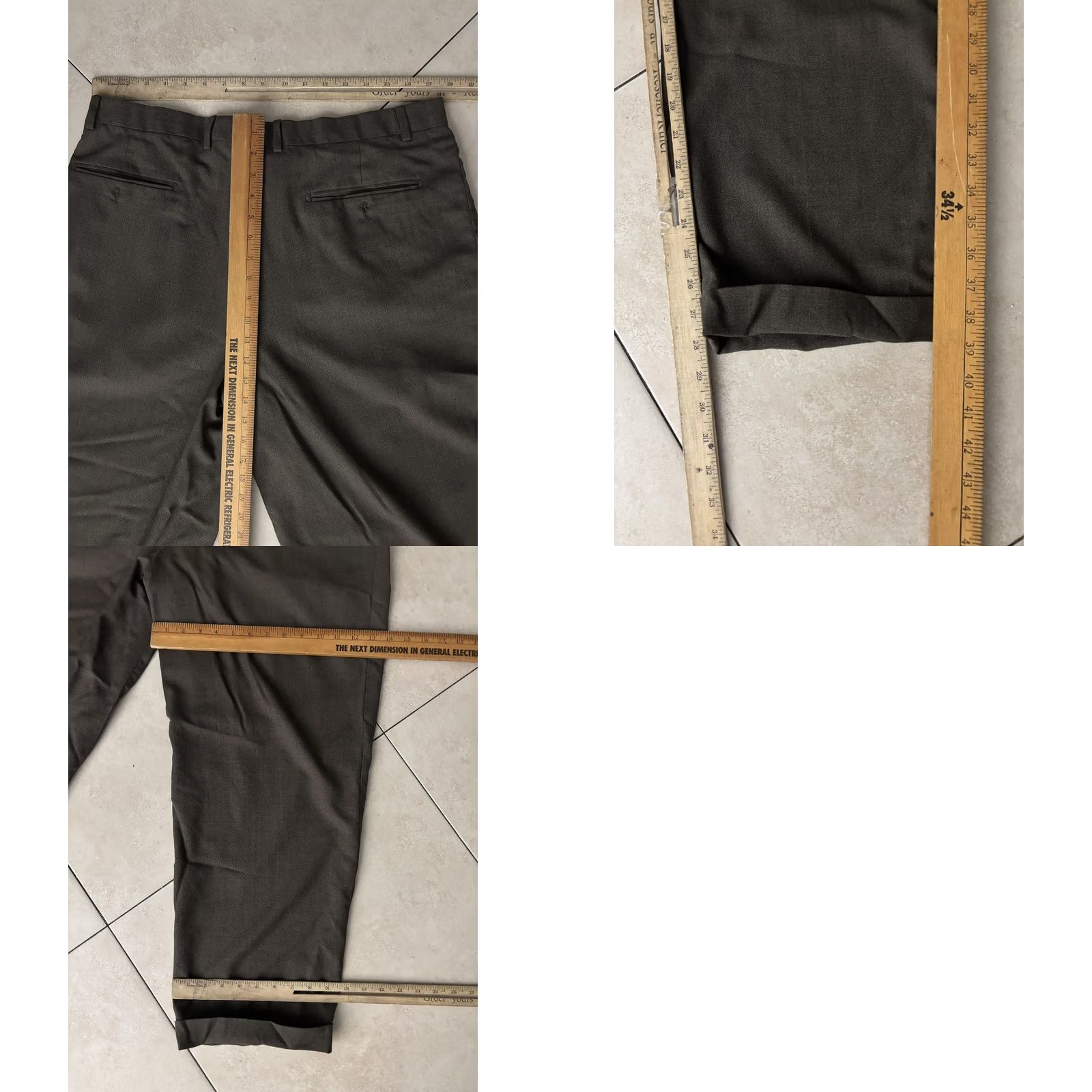 Zanella Zanella Pants Mens 38 Brown Wool Pleated Dress Trouser Italy Nordstrom Size US 38 / EU 54 - 8 Thumbnail