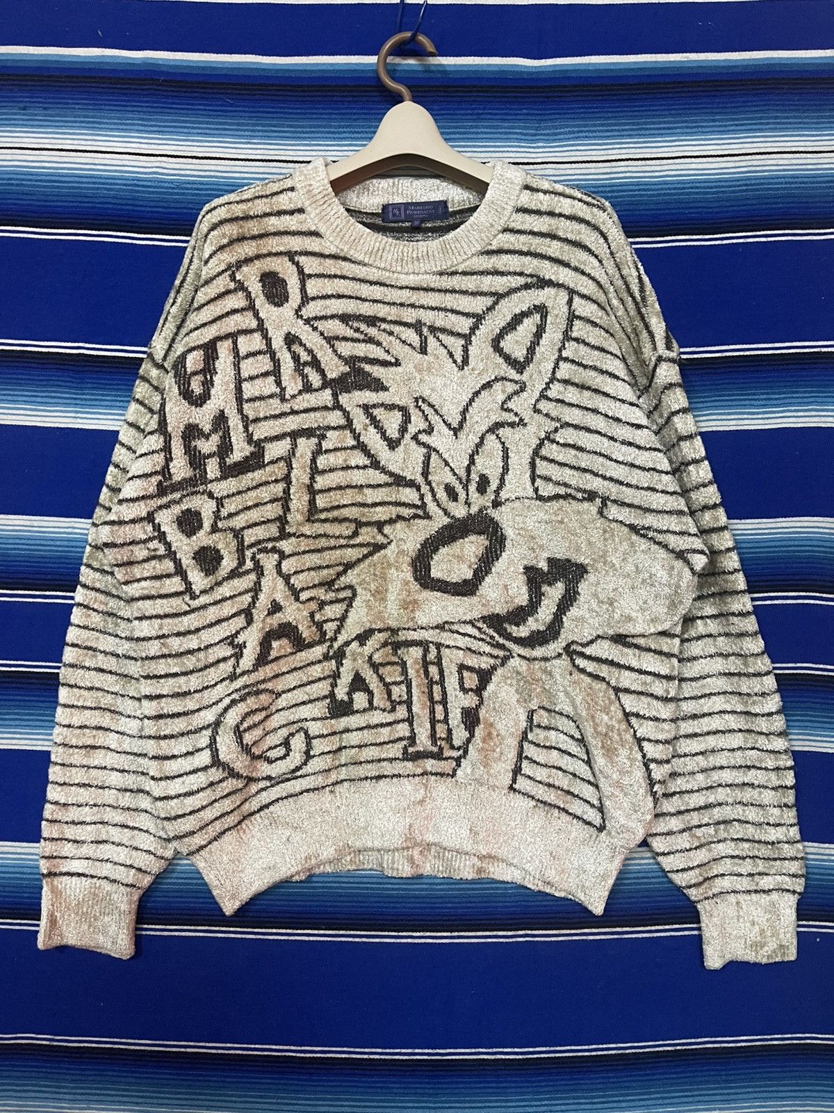 Rubinacci × Vintage VERY RARE🔥 Vintage 90s MR BLACKIE Sweatshirt Size US M / EU 48-50 / 2 - 1 Thumbnail