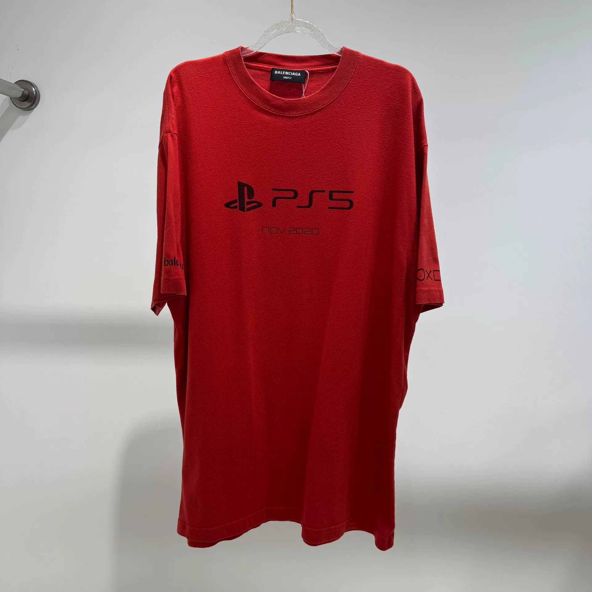 Balenciaga Balenciaga Red Short Sleeve T-Shirt Size XXS / US 00 / IT 34 - 1 Thumbnail
