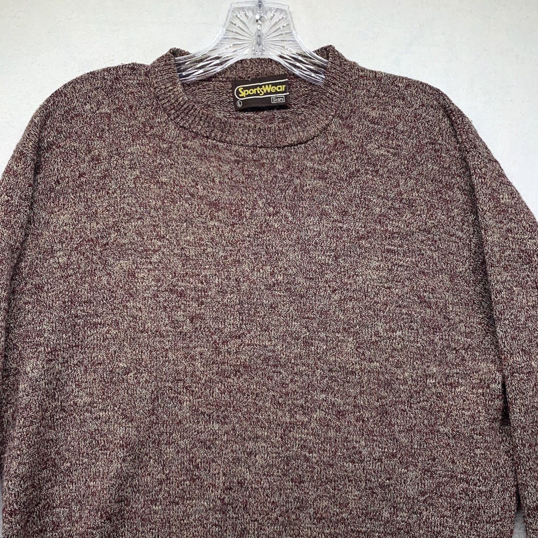 Sears VINTAGE Sears Sweater Large Red 80s Outdoor Pullover Long Sleeve Casual Mens Size US L / EU 52-54 / 3 - 5 Thumbnail