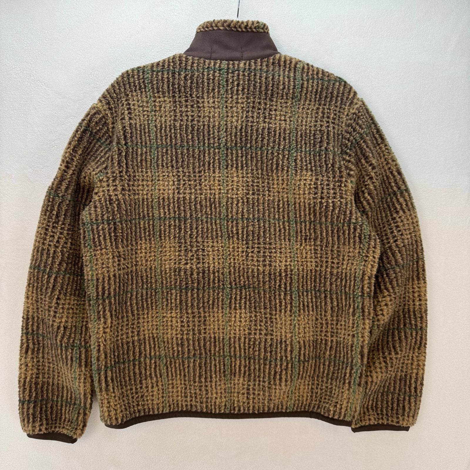 Polo Ralph Lauren POLO RALPH LAUREN MEN'S MEDIUM BROWN GLEN PLAID PILE FLEECE Size US M / EU 48-50 / 2 - 6 Thumbnail