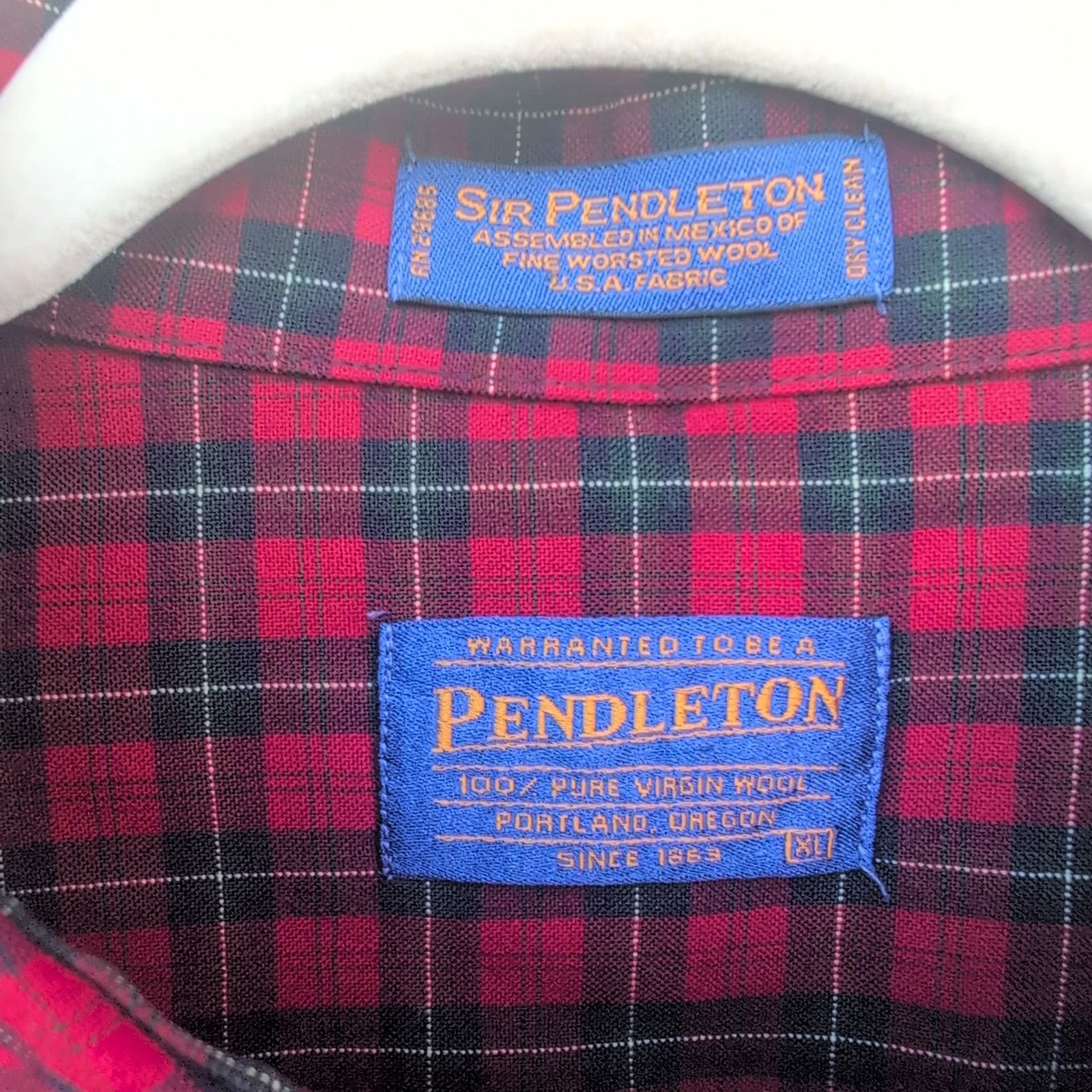 Pendleton Vtg Sir Pendleton 100% PureWool RuthvenTartan Plaid Men's XL Size US XL / EU 56 / 4 - 4 Thumbnail