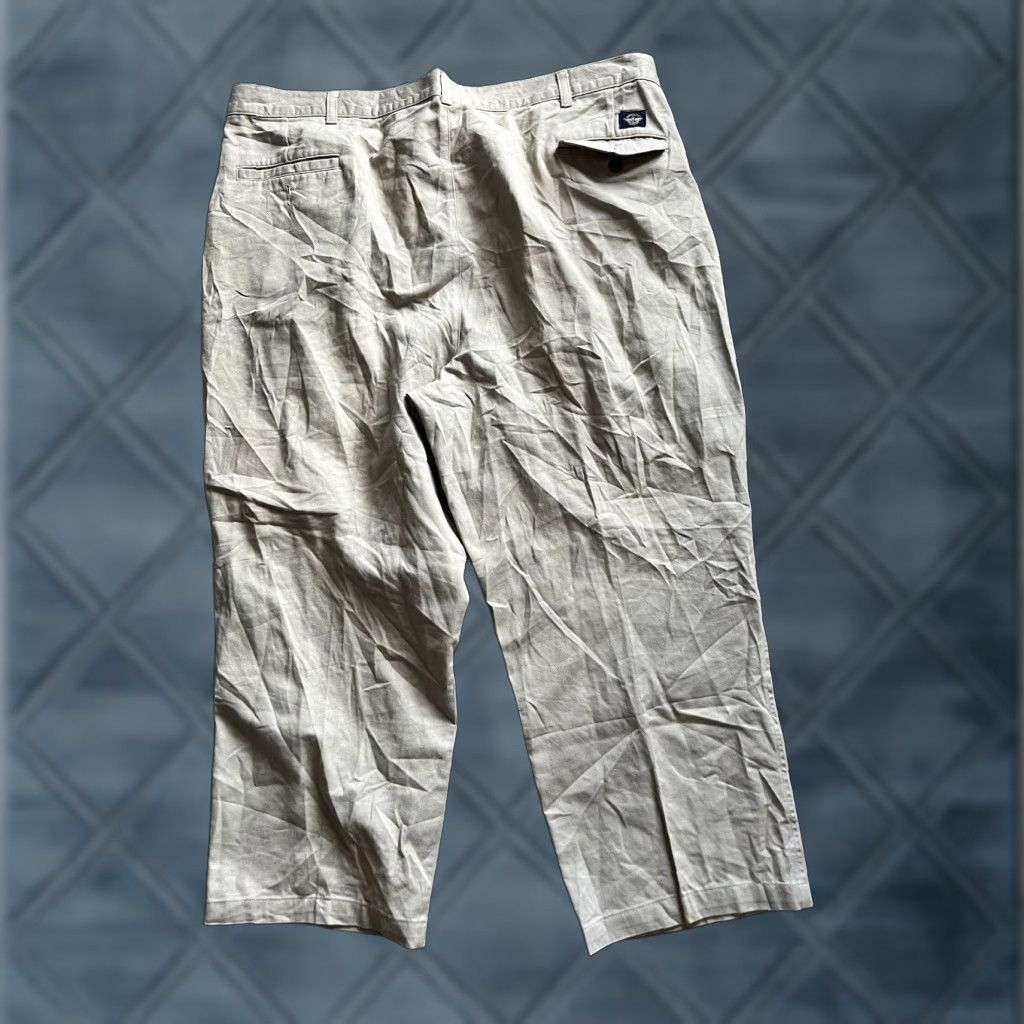 Dockers DOCKERS Classic Fit Pleated Dress Pants 44x25 Beige Hemmed Solid Vintage Size US 44 / EU 60 - 1 Thumbnail