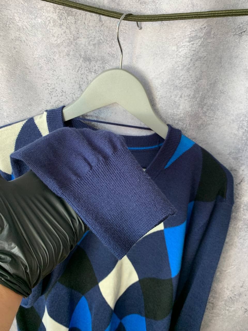 Galvin Green Galvin Green Golf V-Neck Jumper Diamond Argyle Sweater Wool Size US XL / EU 56 / 4 - 7 Thumbnail
