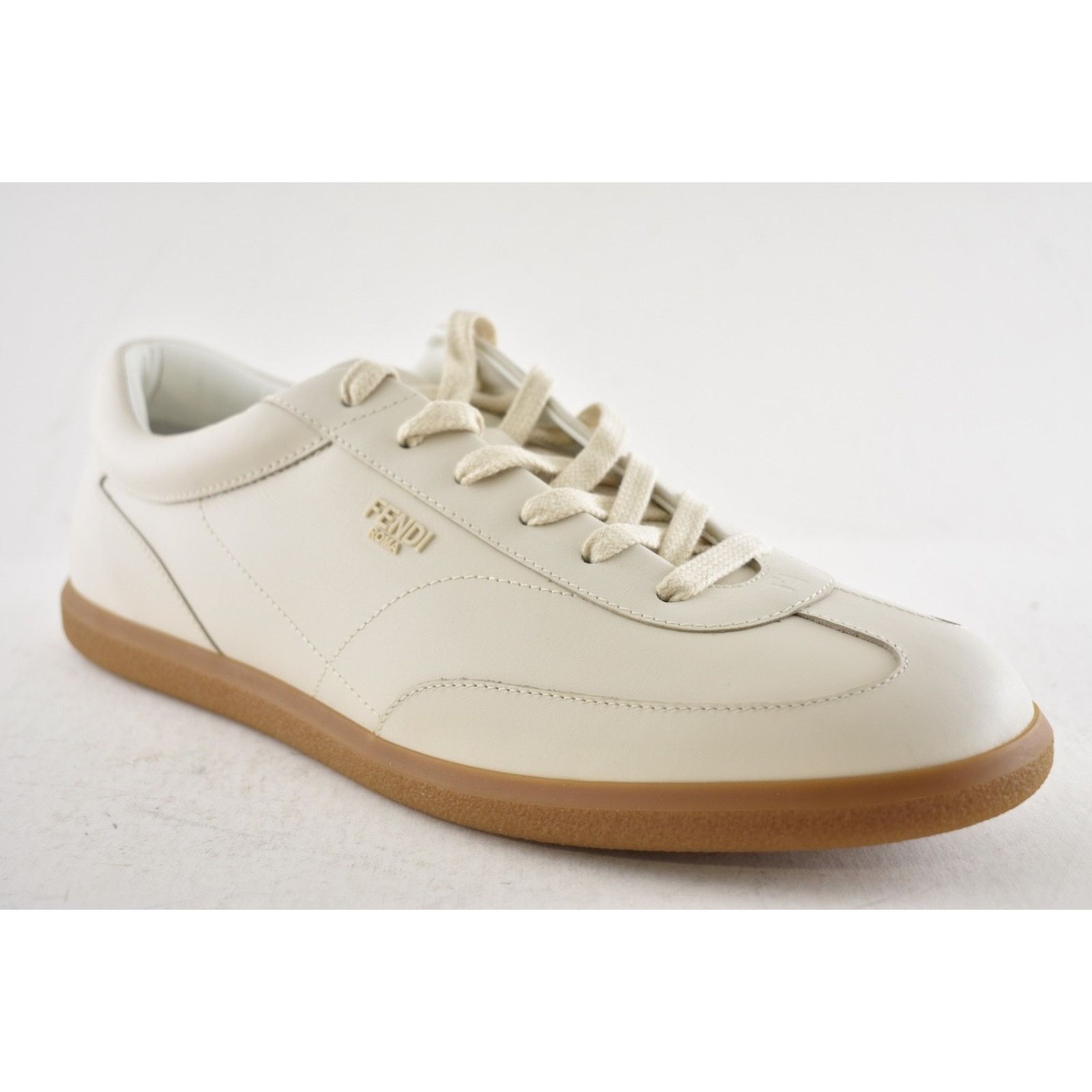 Fendi Fendi Light Bianco Ice White Leather Low Top Sneakers US 12 Size US 12 / EU 45 - 4 Thumbnail