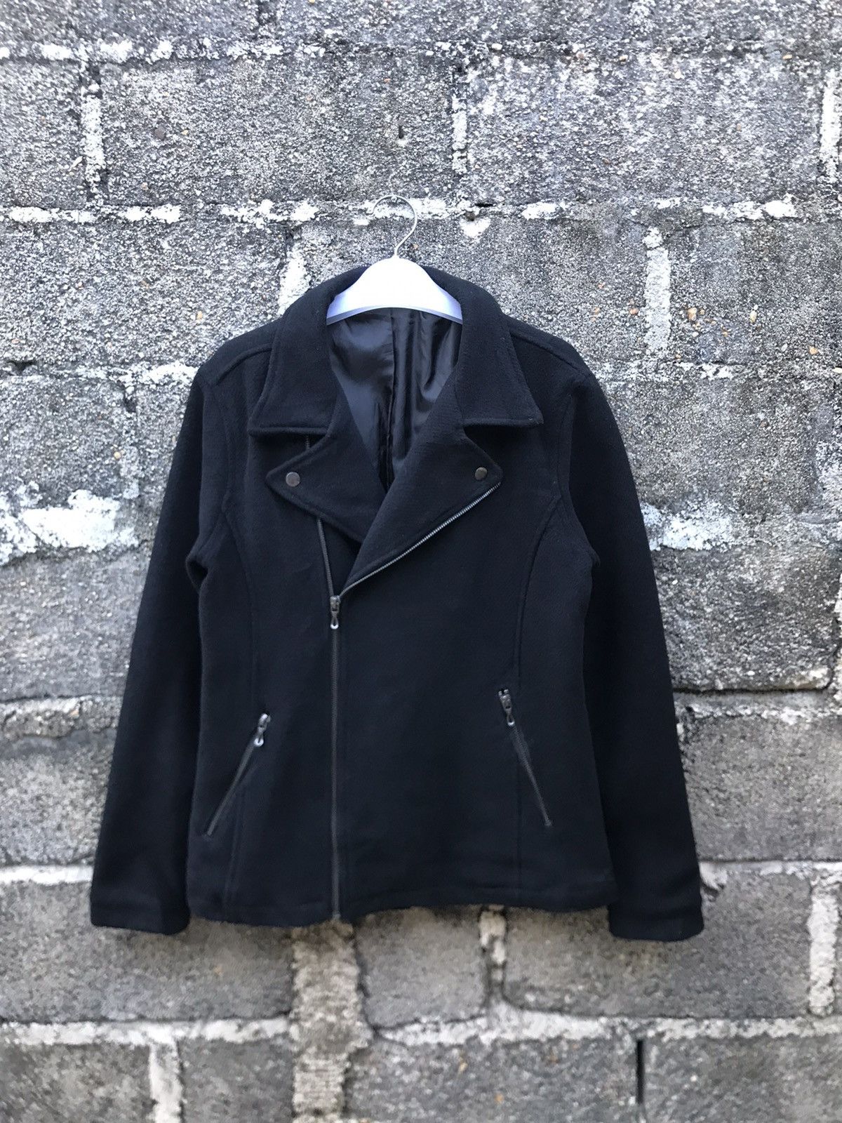 Japanese Brand 🌟5 zip Five Wool Double Collar Jacket Size US S / EU 44-46 / 1 - 1 Thumbnail