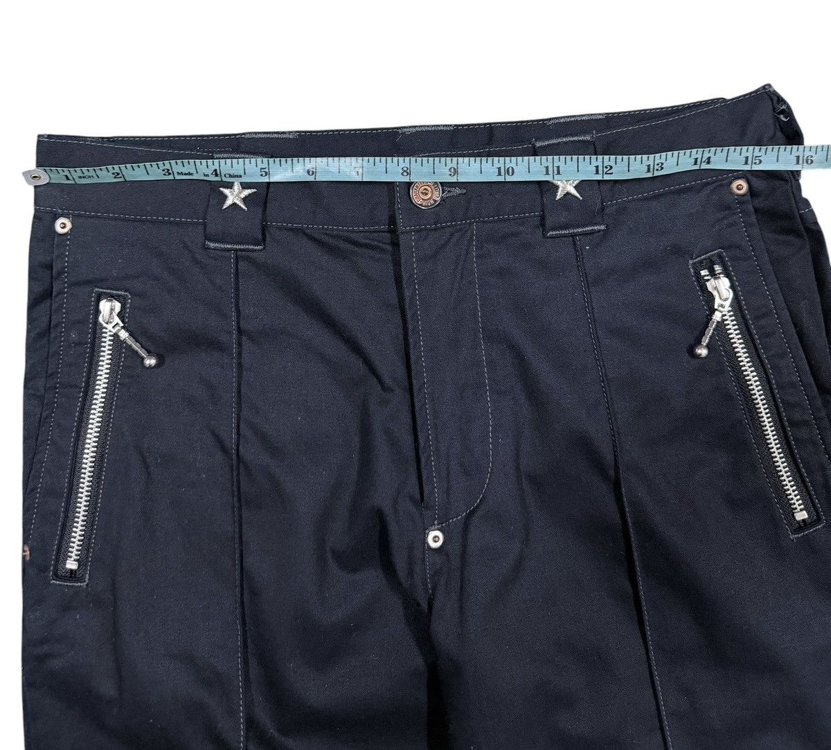 Izreel  Kazuhiro Takakura Vtg🔥Izreel Kazuhiro Takakura LGB Black Stud Star Pants Size US 32 / EU 48 - 10 Thumbnail