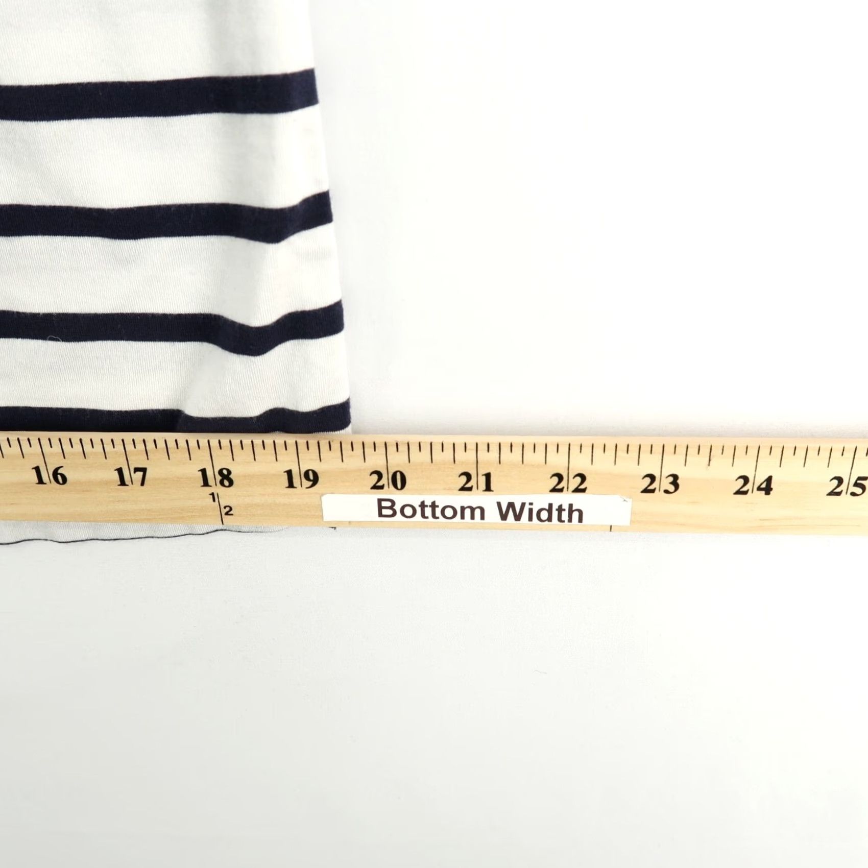 Athleta Athleta Skirt Womens S Navy Blue Striped Maxi Side Slit Tencel Lyocell Stretch Size 28" / US 6 / IT 42 - 5 Thumbnail