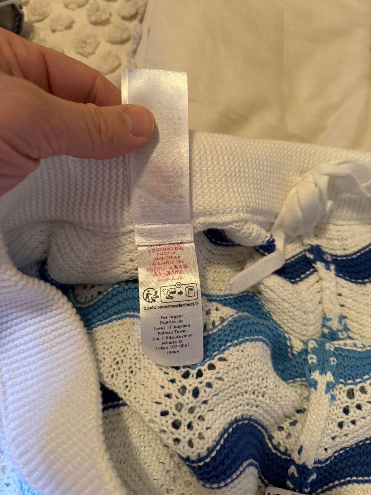 Casablanca Wave Crocheted Shorts (sz XL)