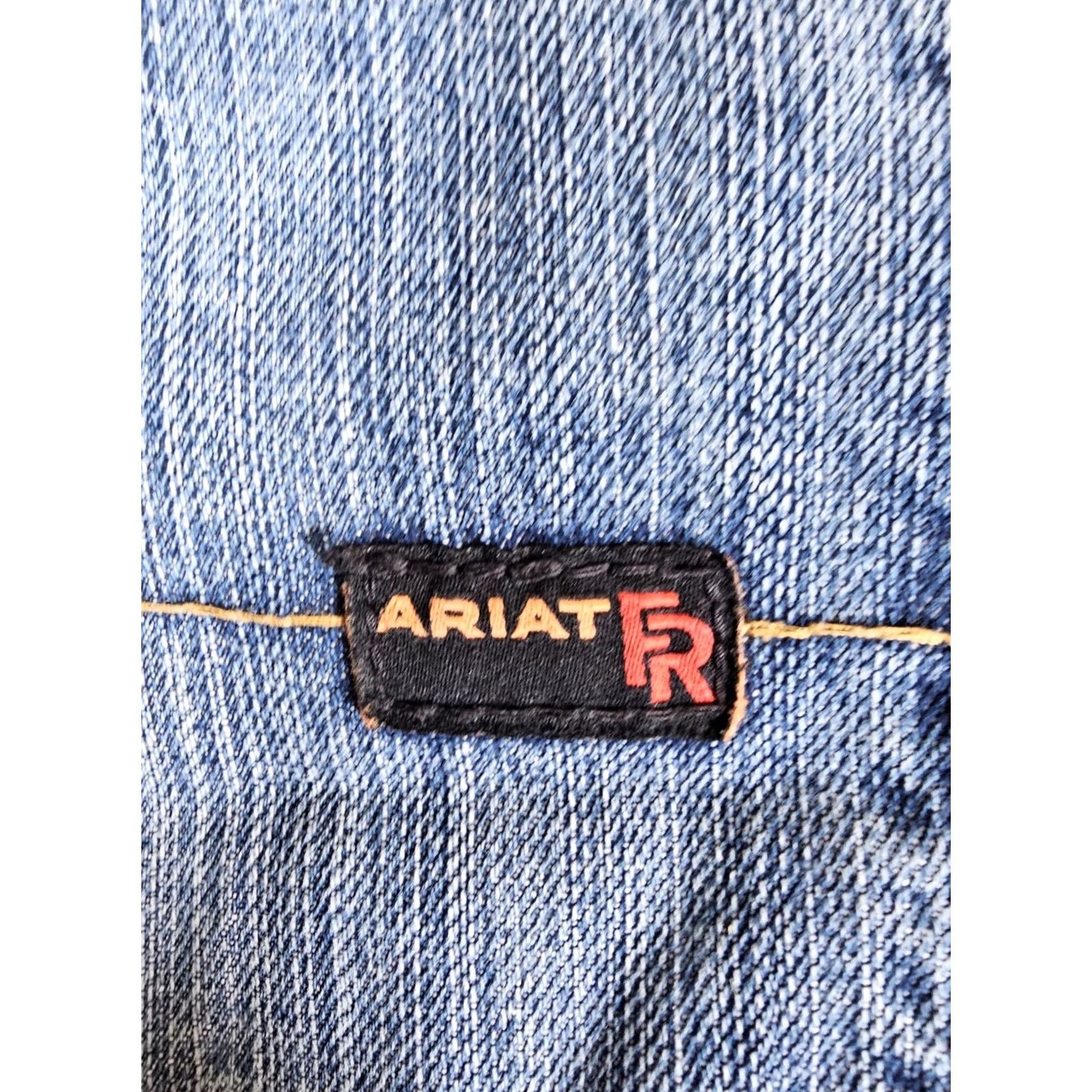 Ariat Ariat FR Fire Resistant M3 Loose Straight Blue Jeans Mens Sz 44x32 CAT2 Workwear Size US 44 / EU 60 - 3 Thumbnail