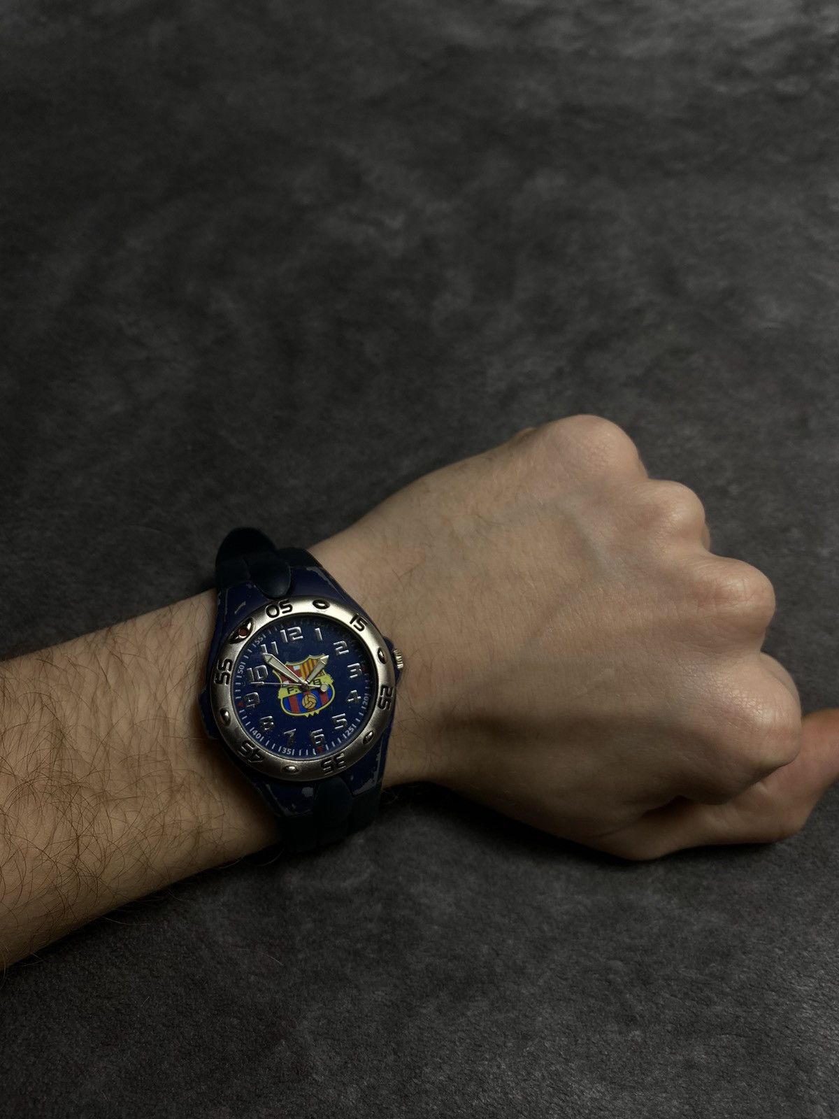 Jewelry Futuristic Vintage Japanese FC Barcelona Watch | Work 100% Size ONE SIZE - 1 Thumbnail