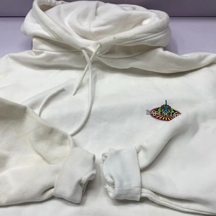 Balenciaga Balenciaga Logo Hooded Sweatshirt for Women 0079-2507 Size XS / US 0-2 / IT 36-38 - 7 Thumbnail