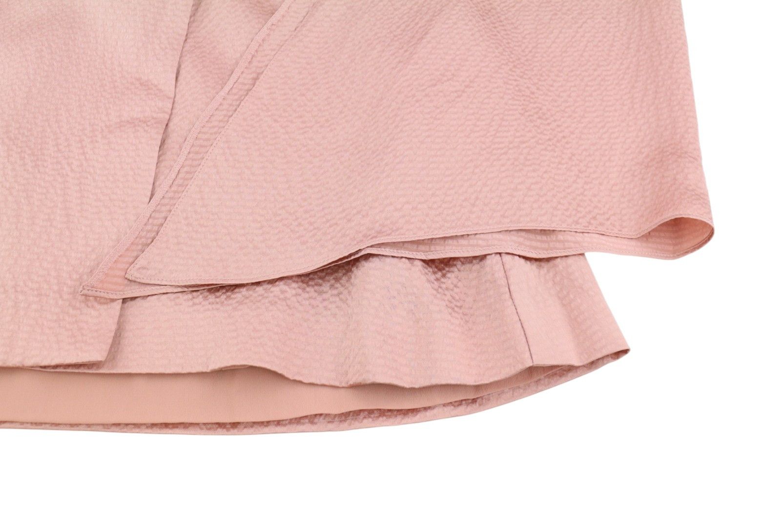 Max Mara BRIDAL OCCHI EU44 Pink Textured Silk Wrap Blouse 88911 Size XL / US 12-14 / IT 48-50 - 6 Thumbnail