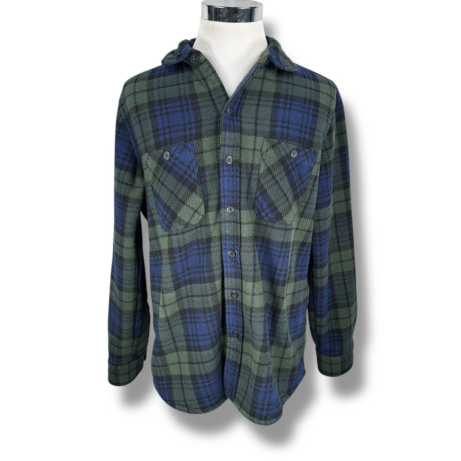 Other Anchorage Expedition Fleece Flannel Shirt Men L Blue Green Size US L / EU 52-54 / 3 - 1 Thumbnail