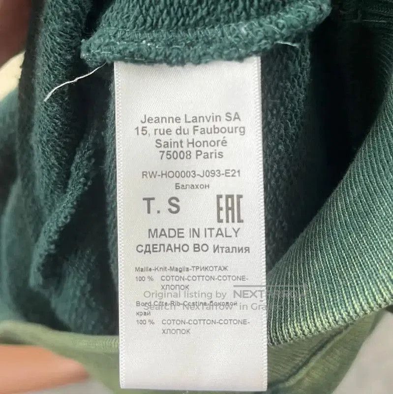 Lanvin Lanvin Green Hoodie with Vibrant Accents . Size S / US 4 / IT 40 - 4 Thumbnail