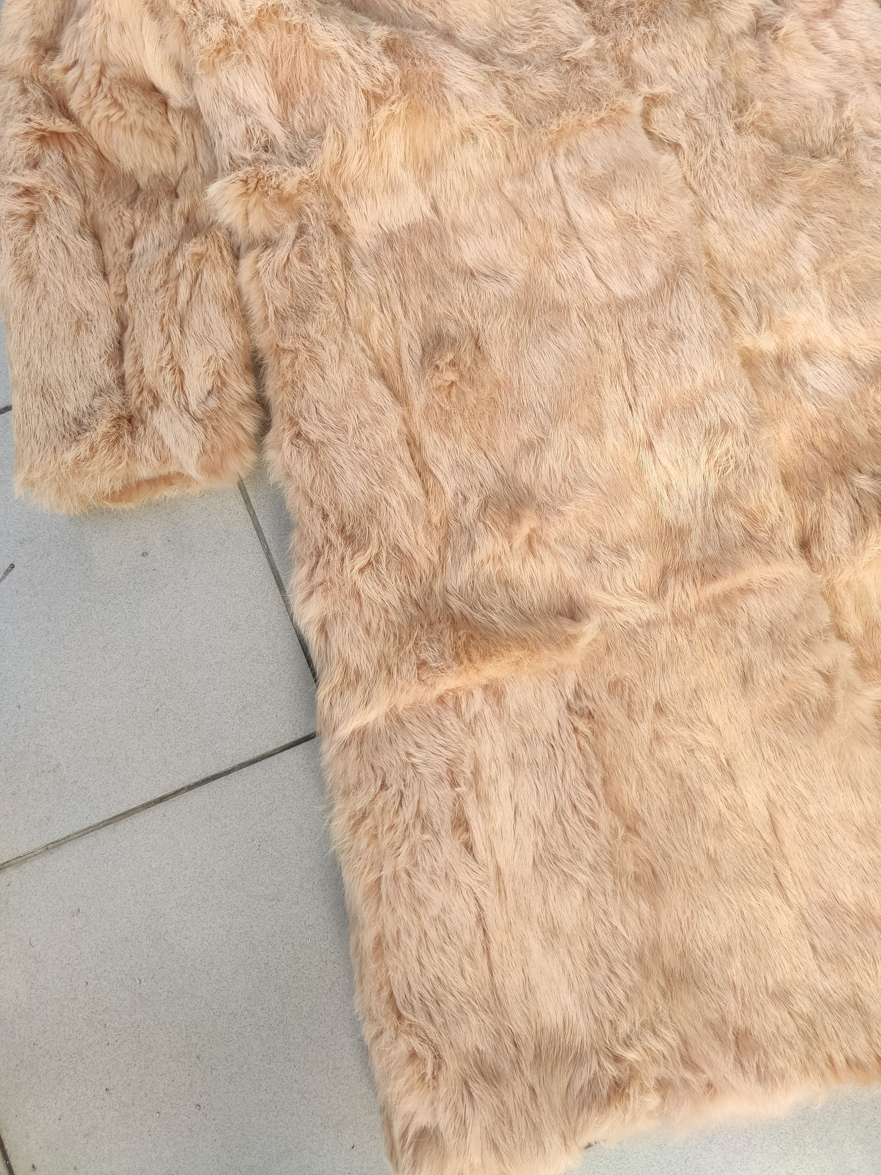 Japanese Brand Rare vintage Real Coney Fur Rabbit long coat jacket Korea Size L / US 10 / IT 46 - 6 Thumbnail