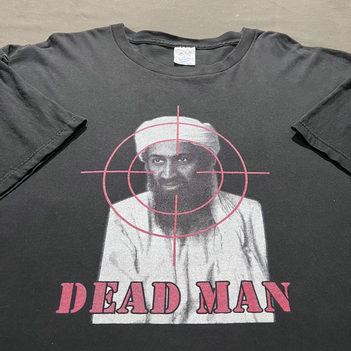 Rap Tees Vintage Y2K DEAD MAN Osama bin Ladin Tee 2XL Faded Size US XXL / EU 58 / 5 - 1 Thumbnail