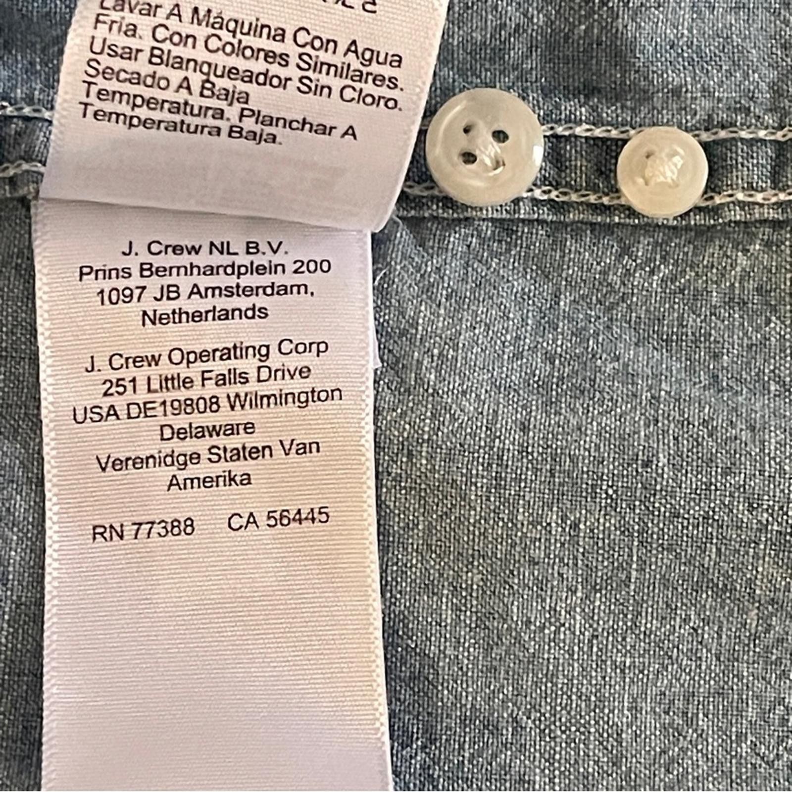 J.Crew J. Crew Organic Cotton Shirt in size S Size S / US 4 / IT 40 - 7 Thumbnail