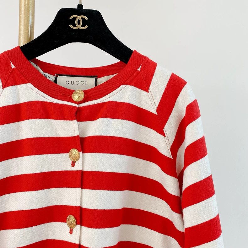 Gucci Gucci Red striped coat Size XS / US 0-2 / IT 36-38 - 3 Thumbnail
