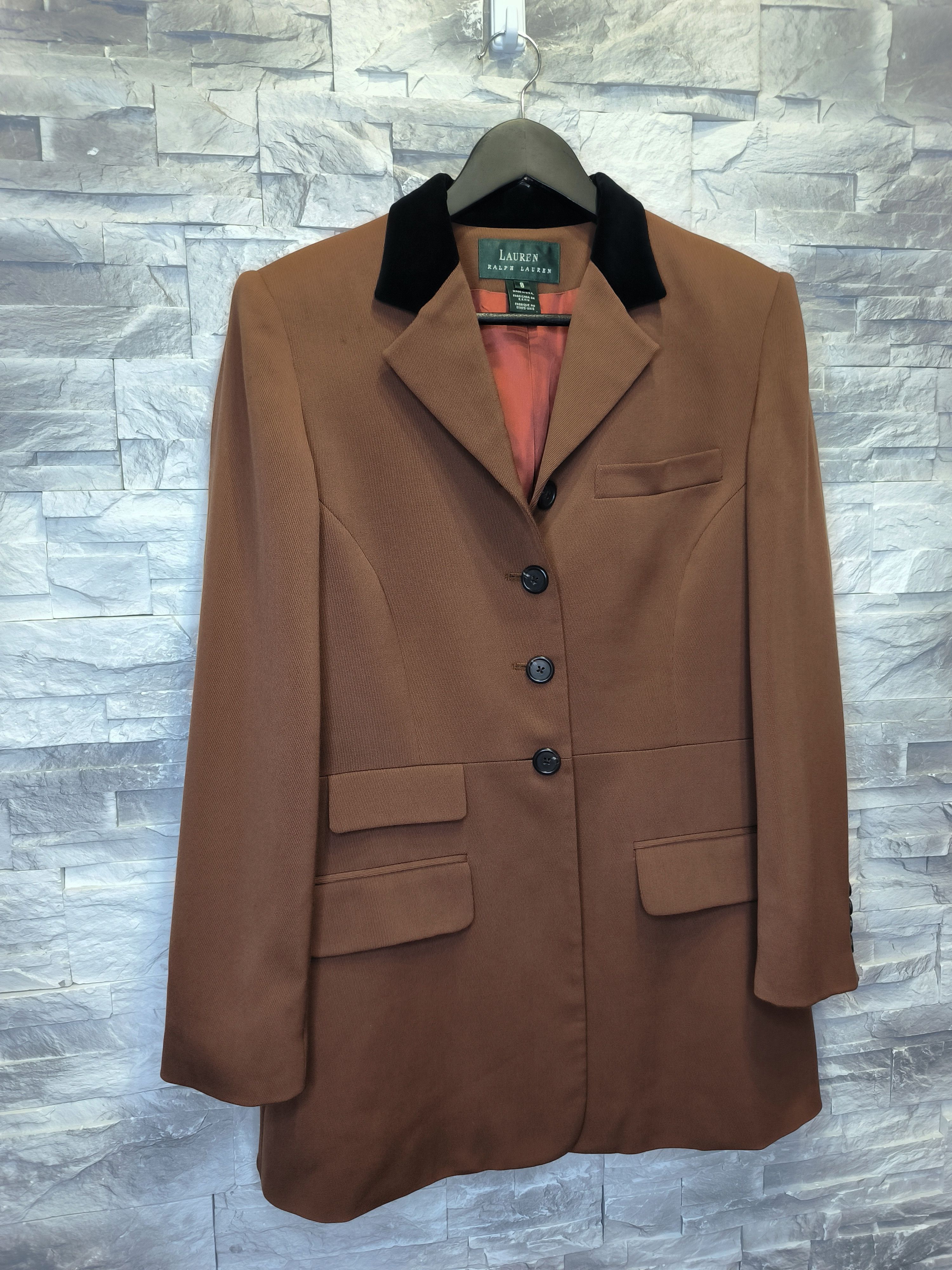 Ralph Lauren Ralph Lauren Wool Brown USA Made Suit Blazer Jacket Size M / US 6-8 / IT 42-44 - 3 Thumbnail