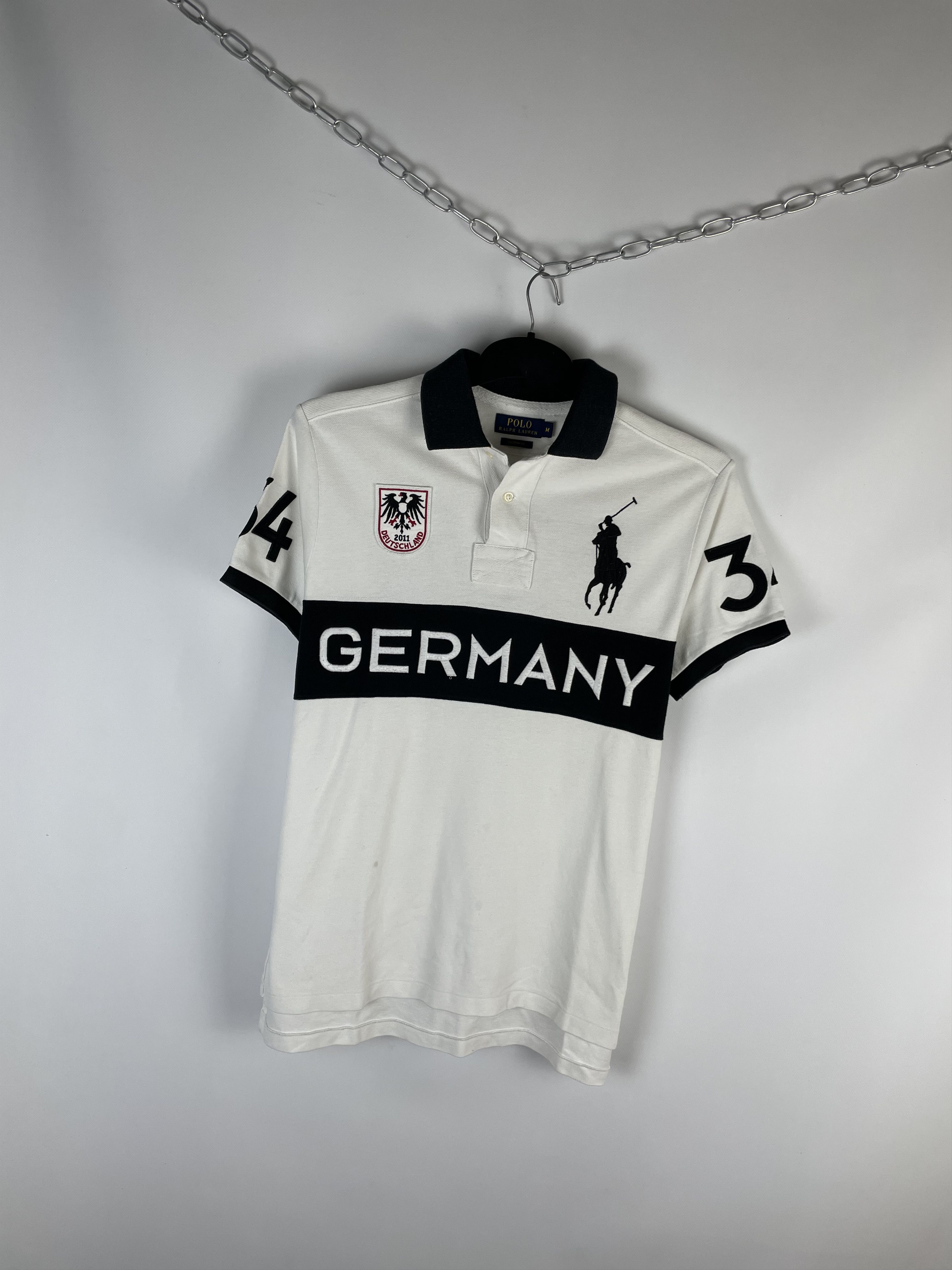 Polo Ralph Lauren Vintage Polo Ralph Lauren Germany Polo Shirt Size US M / EU 48-50 / 2 - 2 Thumbnail
