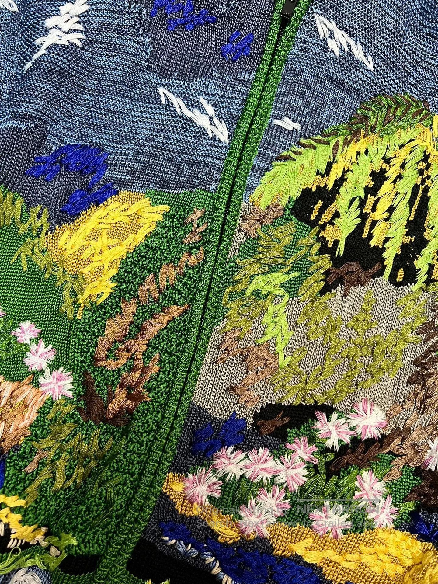 Saint Laurent Paris Saint Laurent Colorful Floral Embroidery Cardigan. Size US XS / EU 42 / 0 - 5 Thumbnail