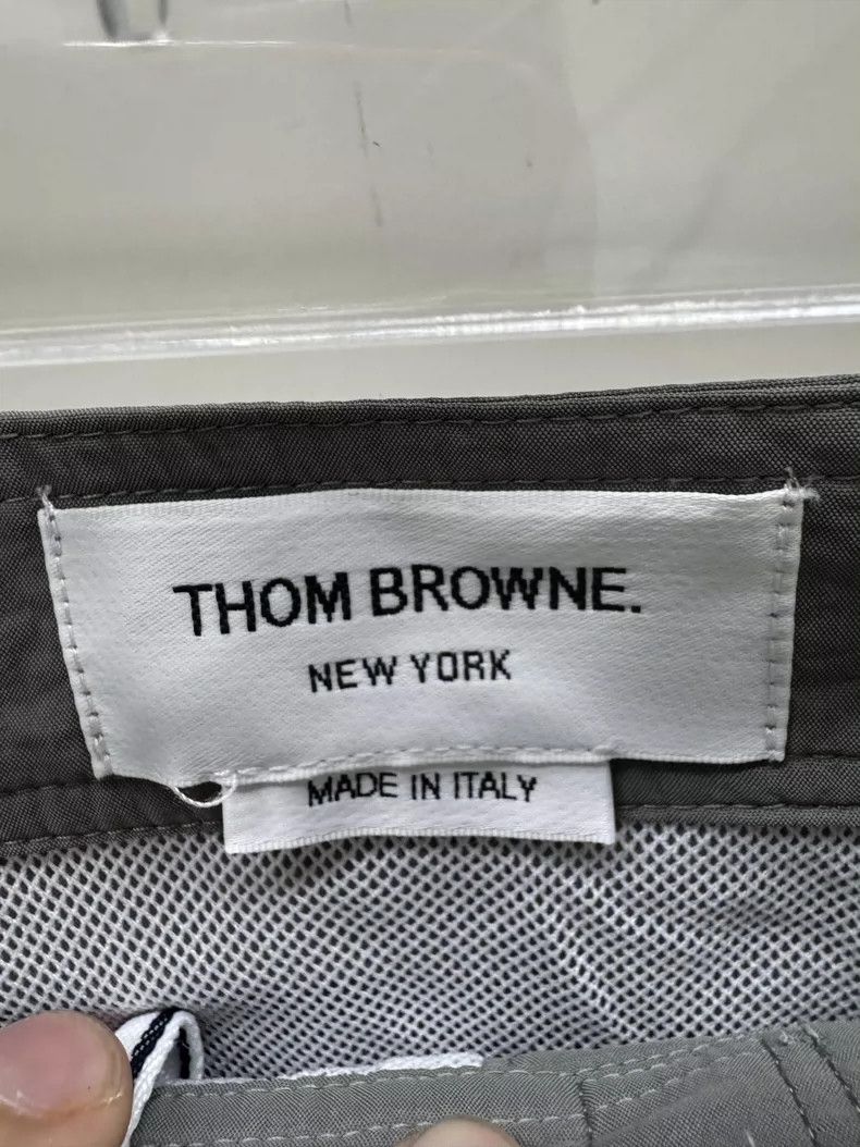 Thom Browne Thom Browne size2 Gray sand shorts with drawstrings Size US 27 - 3 Thumbnail