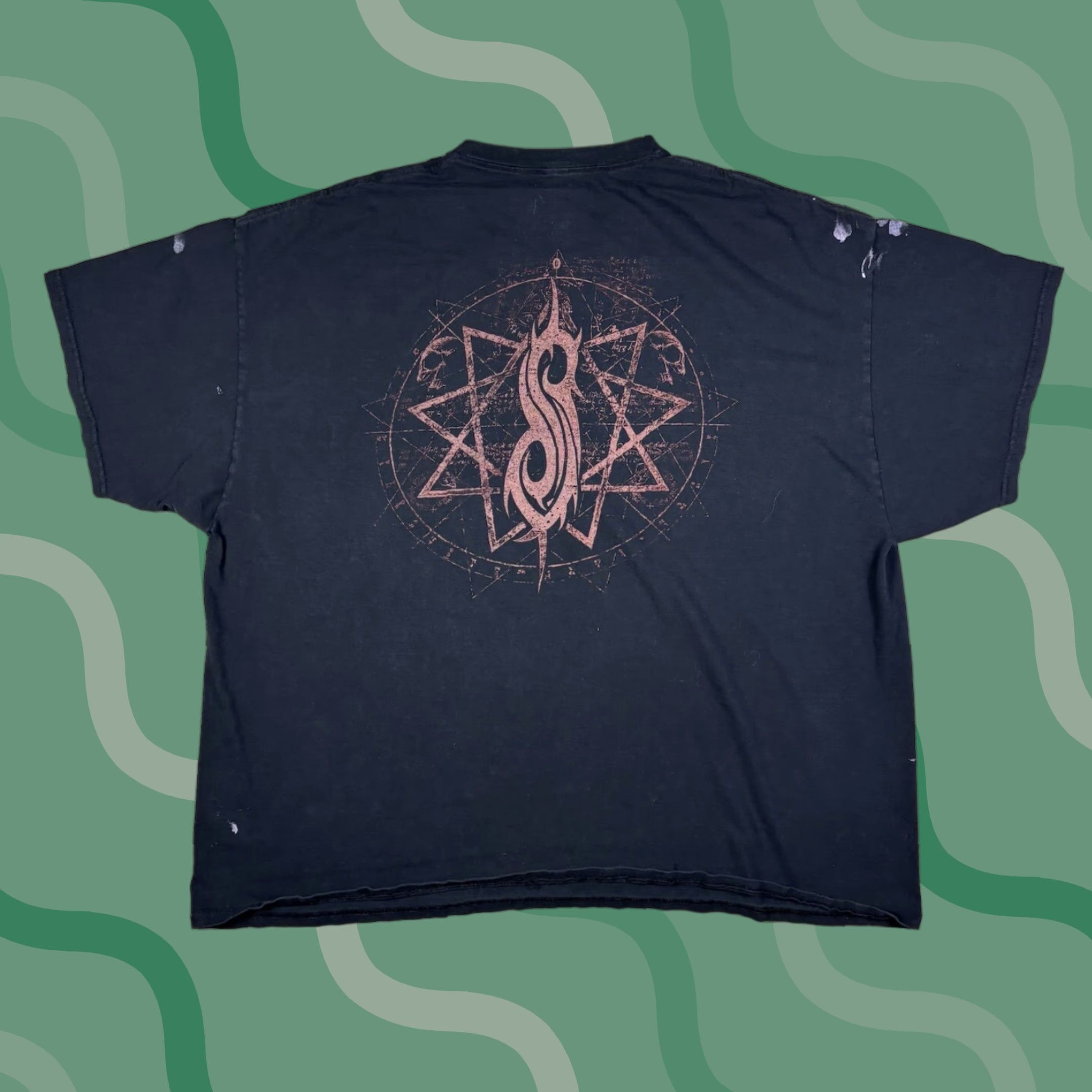 Vintage VINTAGE Slipknot Nu Metal Black Band T Shirt Mens 3XL Cotton Graphic Print Short Sleeve Crew Neck Band Rock Men 3XL Black Size US XXL / EU 58 / 5 - 1 Thumbnail