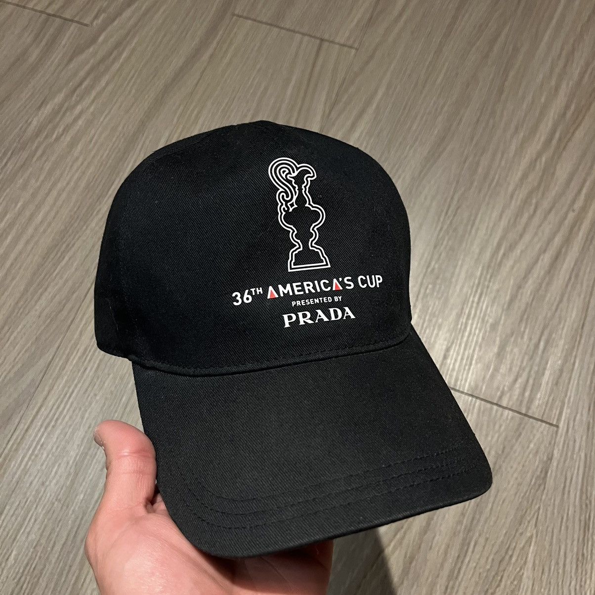 Prada Black Prada americas cup Strap back cap Size ONE SIZE - 1 Thumbnail