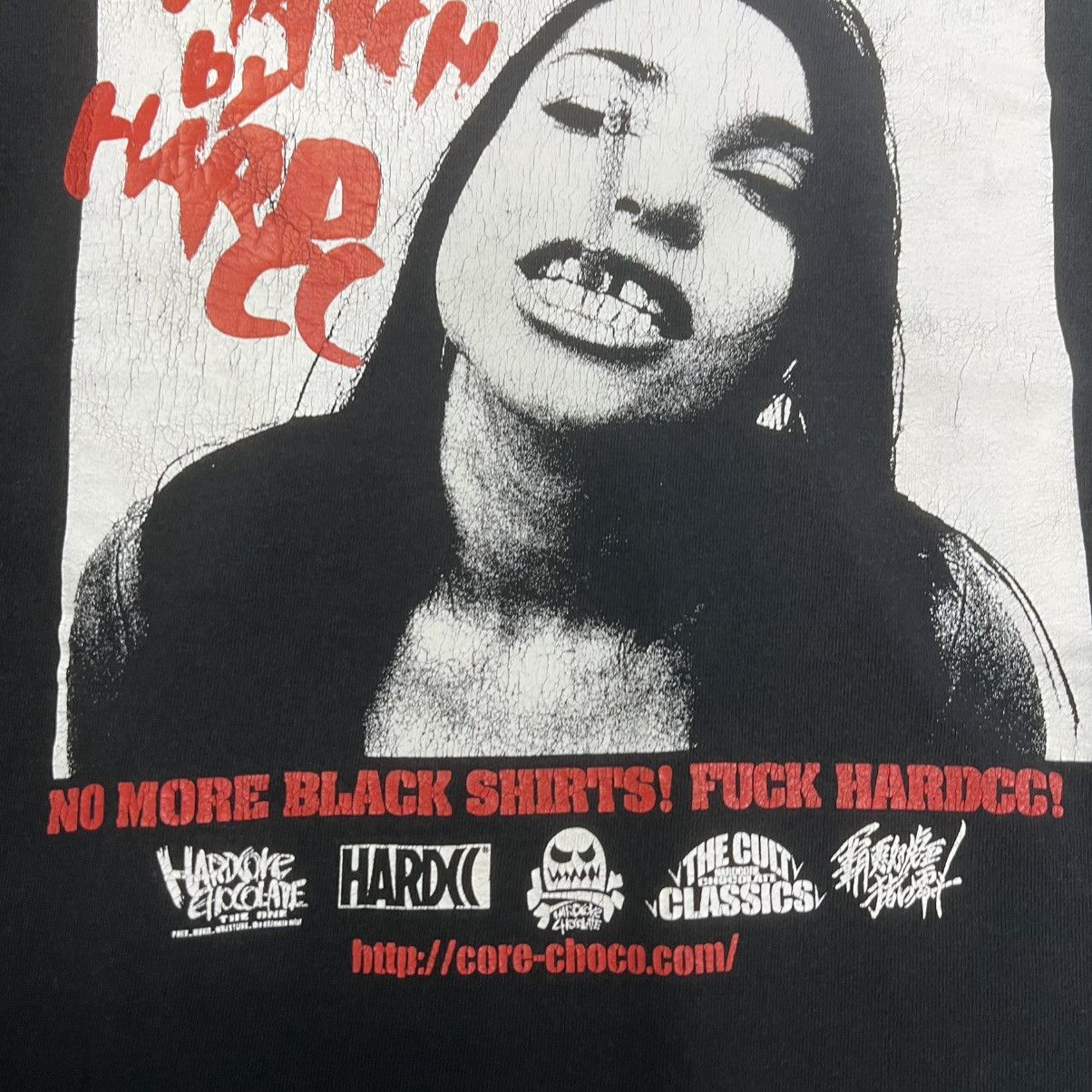 Japanese Brand HARDCORE CHOCOLATE DEATH MATCH BAD GIRL TSHIRT Size US M / EU 48-50 / 2 - 3 Thumbnail