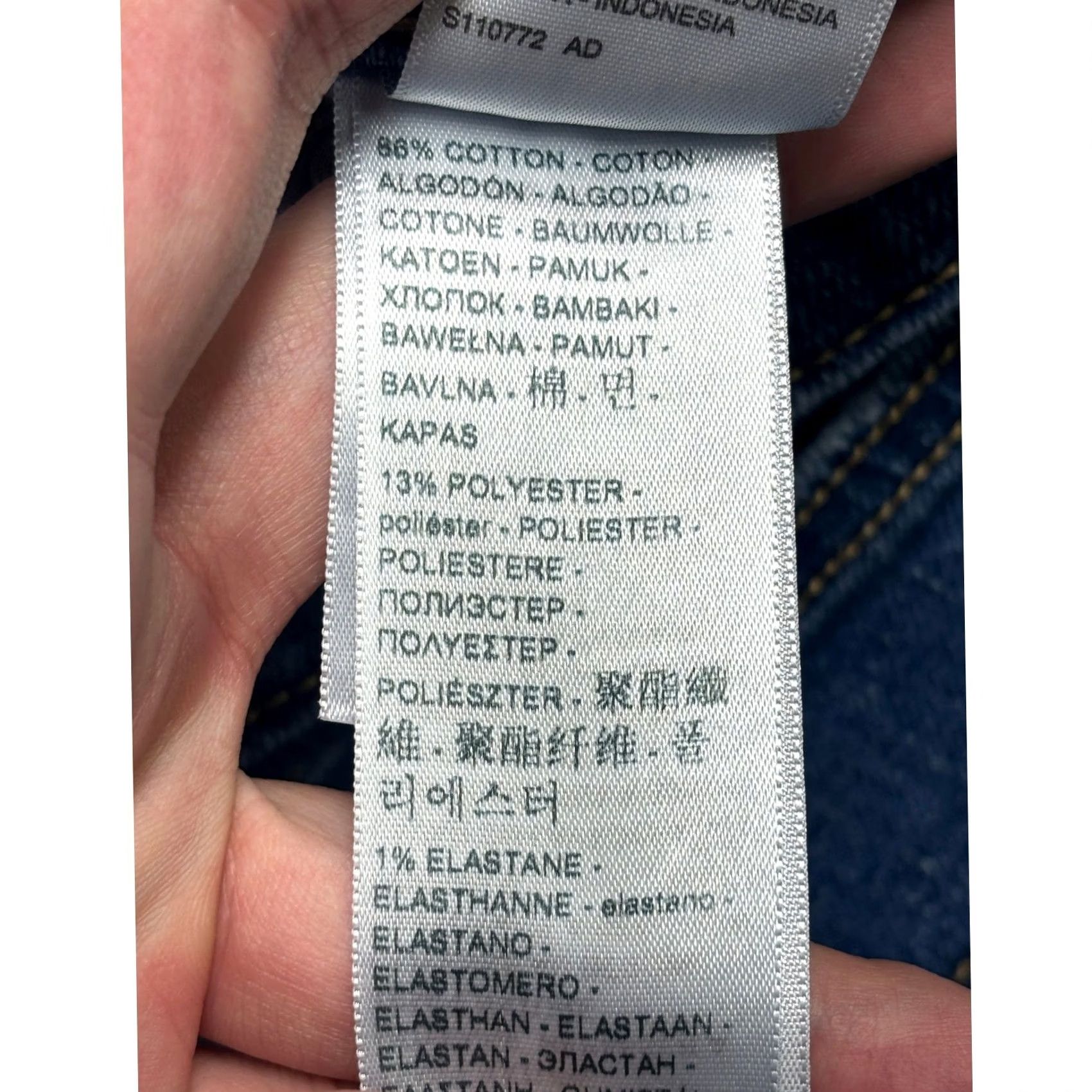 CO Levi Strauss Co Wedgie Straight Jeans Medium Wash Distressed Button Fly 32x28 Size 24" / US 00 / IT 34 - 6 Thumbnail