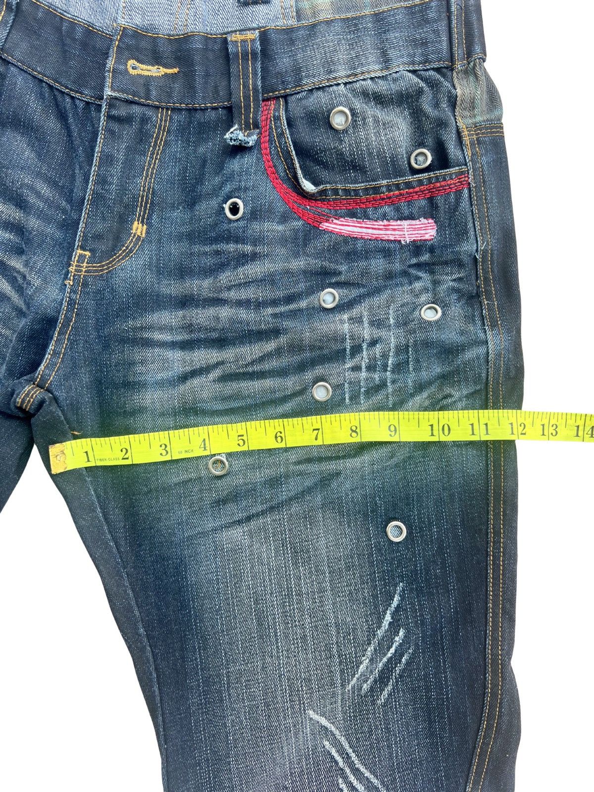 Vintage Y2K Archive Patchwork Distressed Denim Jeans Japanese Style Size US 32 / EU 48 - 13 Thumbnail