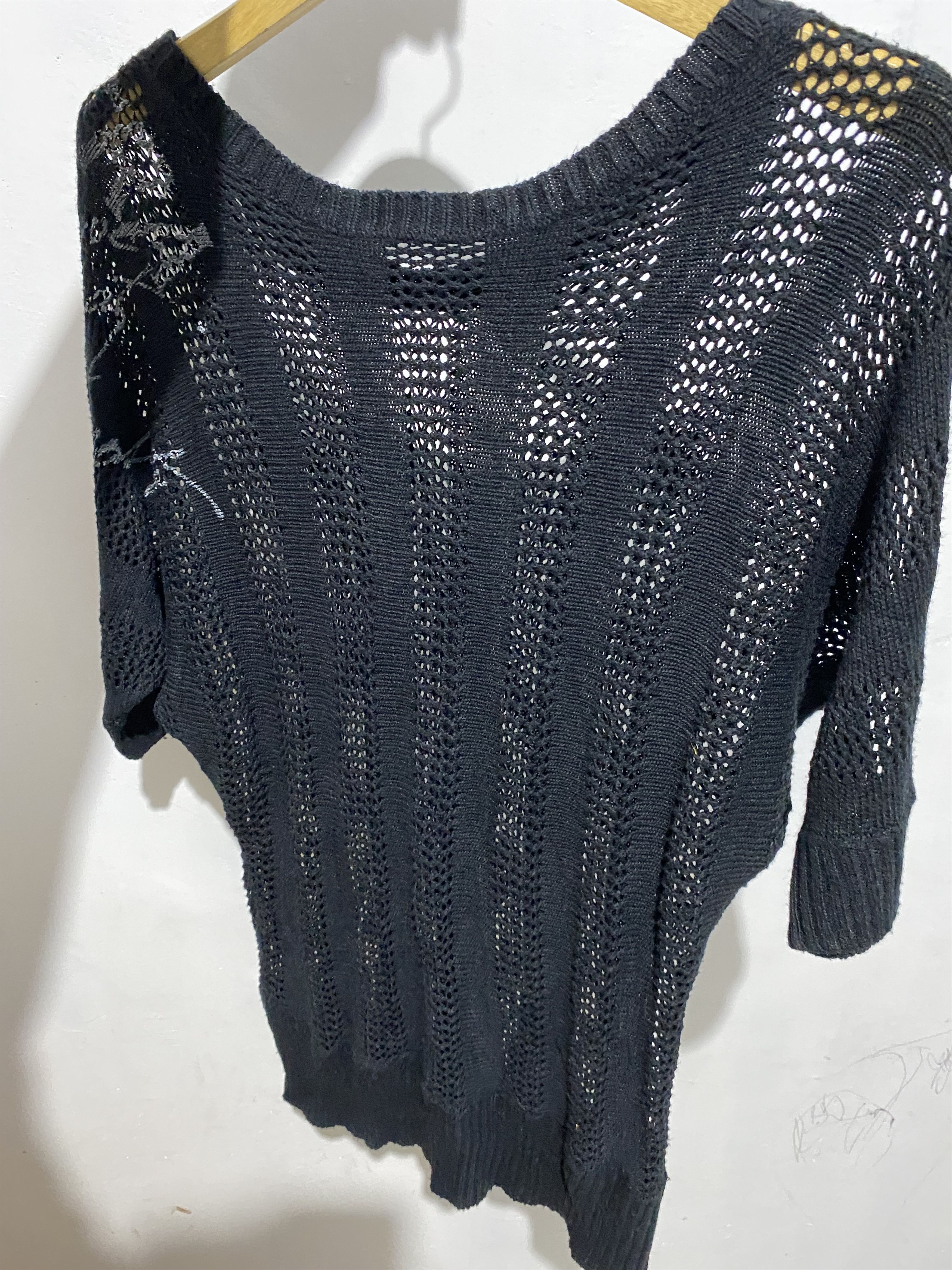 Le Grande Bleu (L.G.B.) × Vintage × Yasuyuki Ishii Japanese GHOST Of HARLEM Fishnet knit ifsixwasnine style Size US L / EU 52-54 / 3 - 4 Thumbnail
