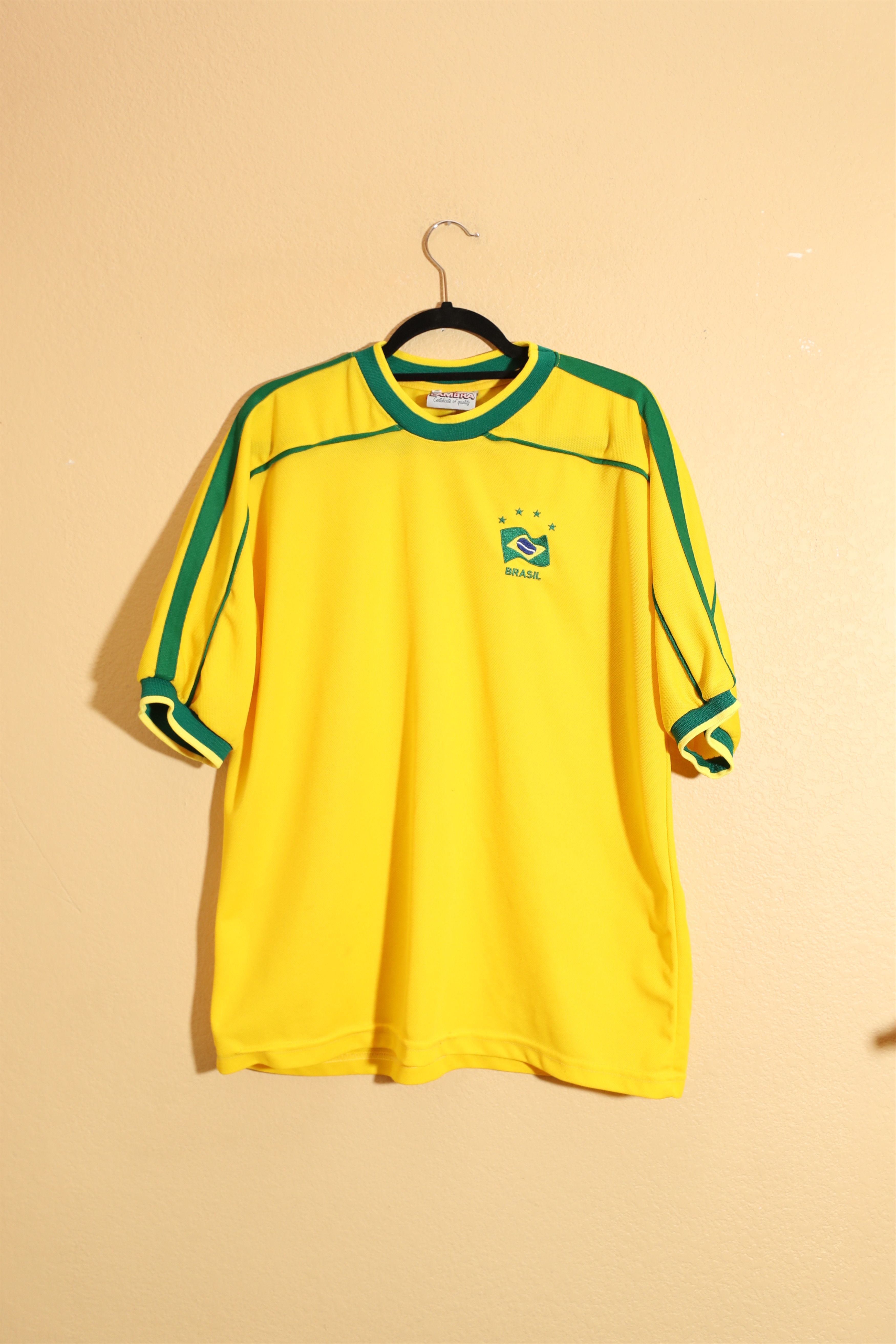 Vintage Lambra Brazil Soccer Jersey (L), image size:3500x5250