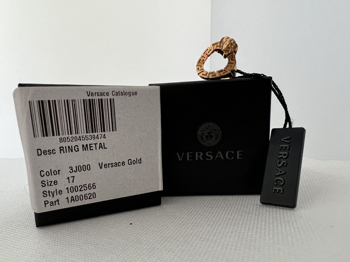Versace Versace Medusa head ring 8 3/4 Size ONE SIZE - 8 Thumbnail