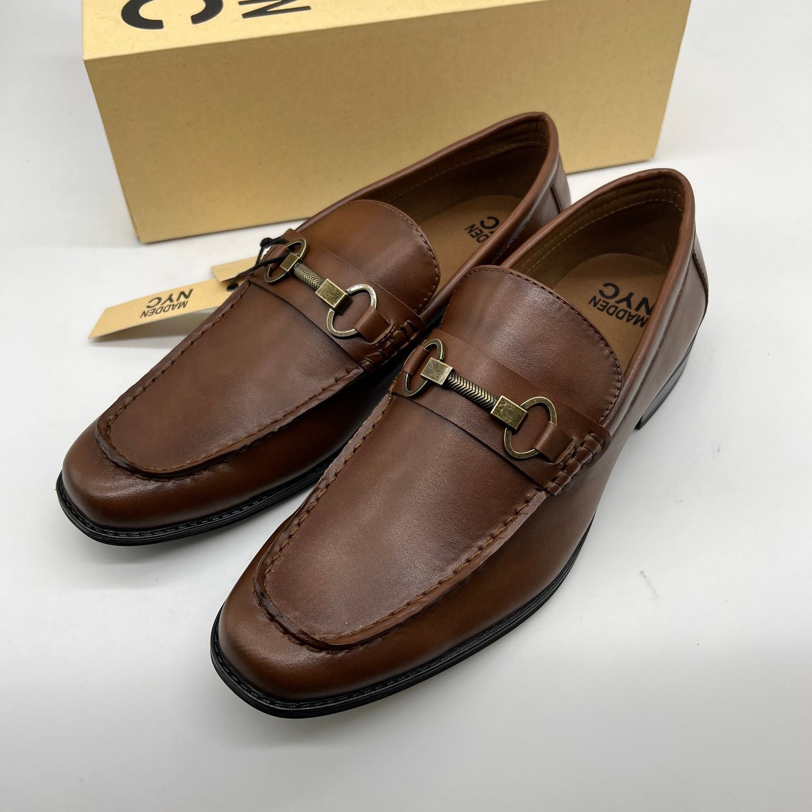 Other Madden NYC Men's Gunner Dress Loafer Brown Cognac Size 9.5 Size US 9.5 / EU 42-43 - 1 Thumbnail