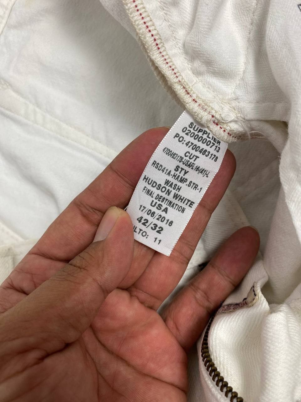 Polo Ralph Lauren vintage polo ralph lauren redline selvedge white denim Size US 44 / EU 60 - 15 Thumbnail