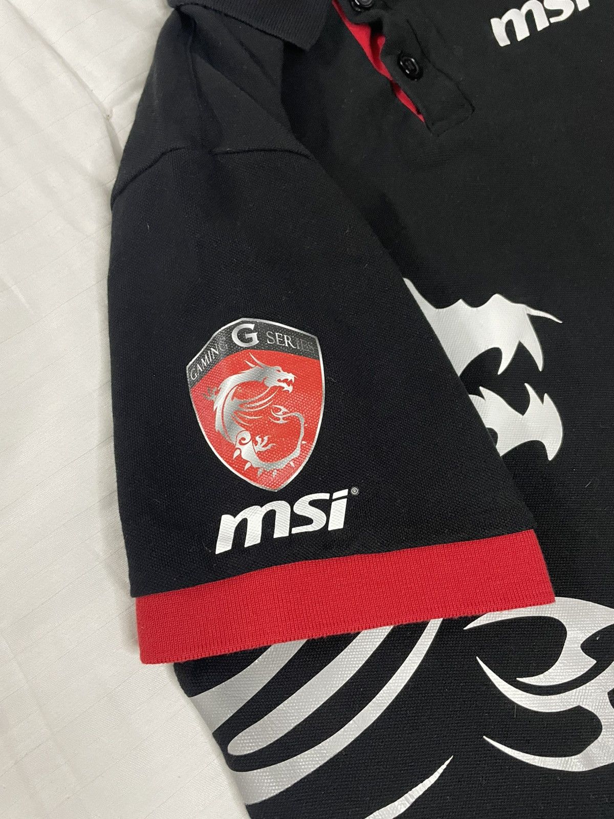 The Game Vintage Rare Archive MSI Merch Uniform Big Dragon Polo Size US L / EU 52-54 / 3 - 9 Thumbnail